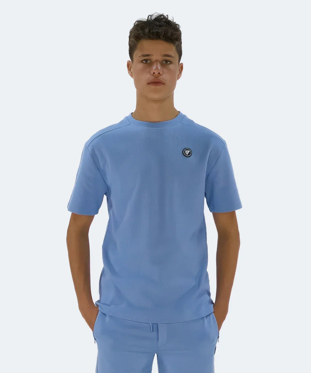 Sid Structured T-Shirt Robbia Blue