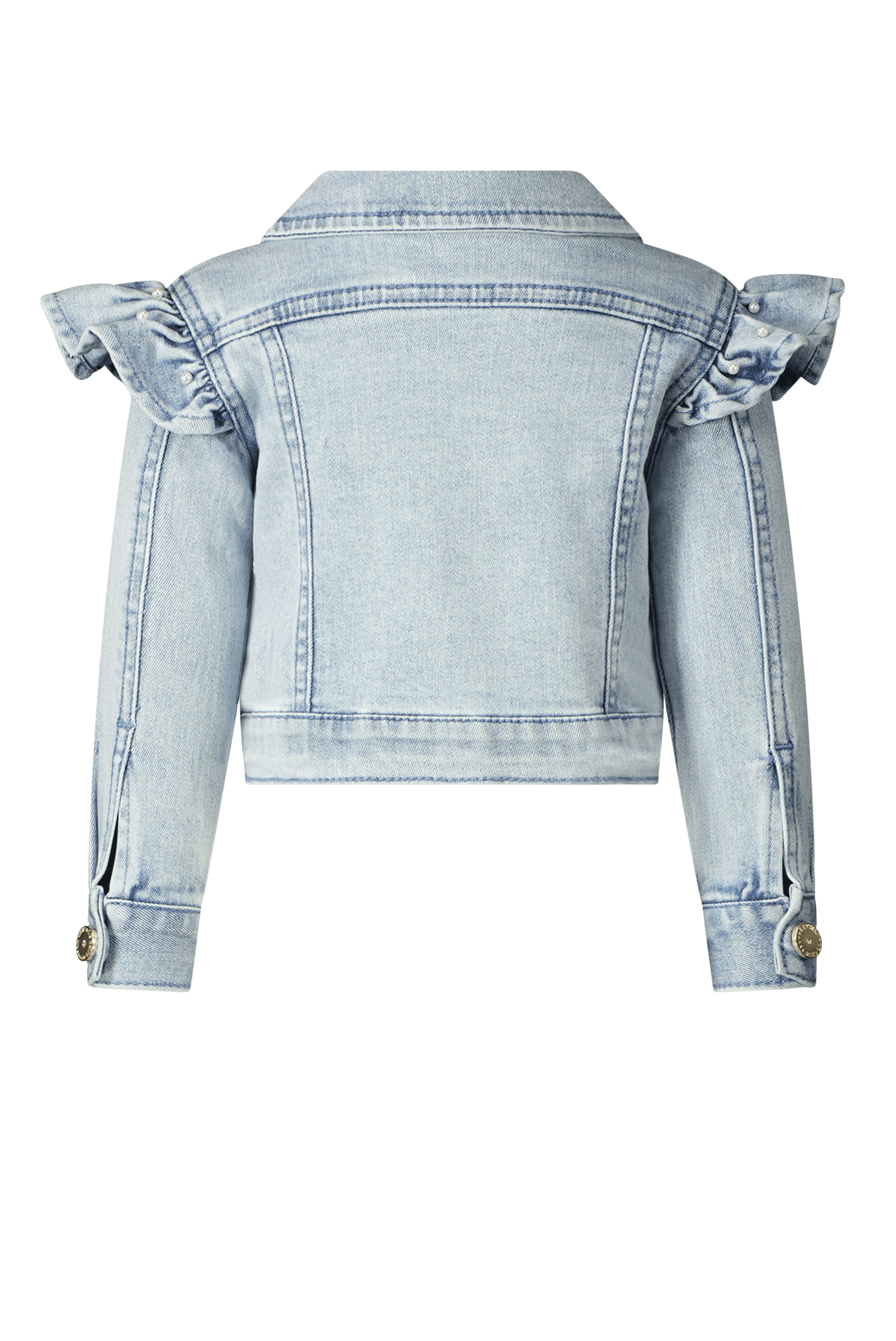 ALIDA ruffle denim jacket - Le Chic Fashion