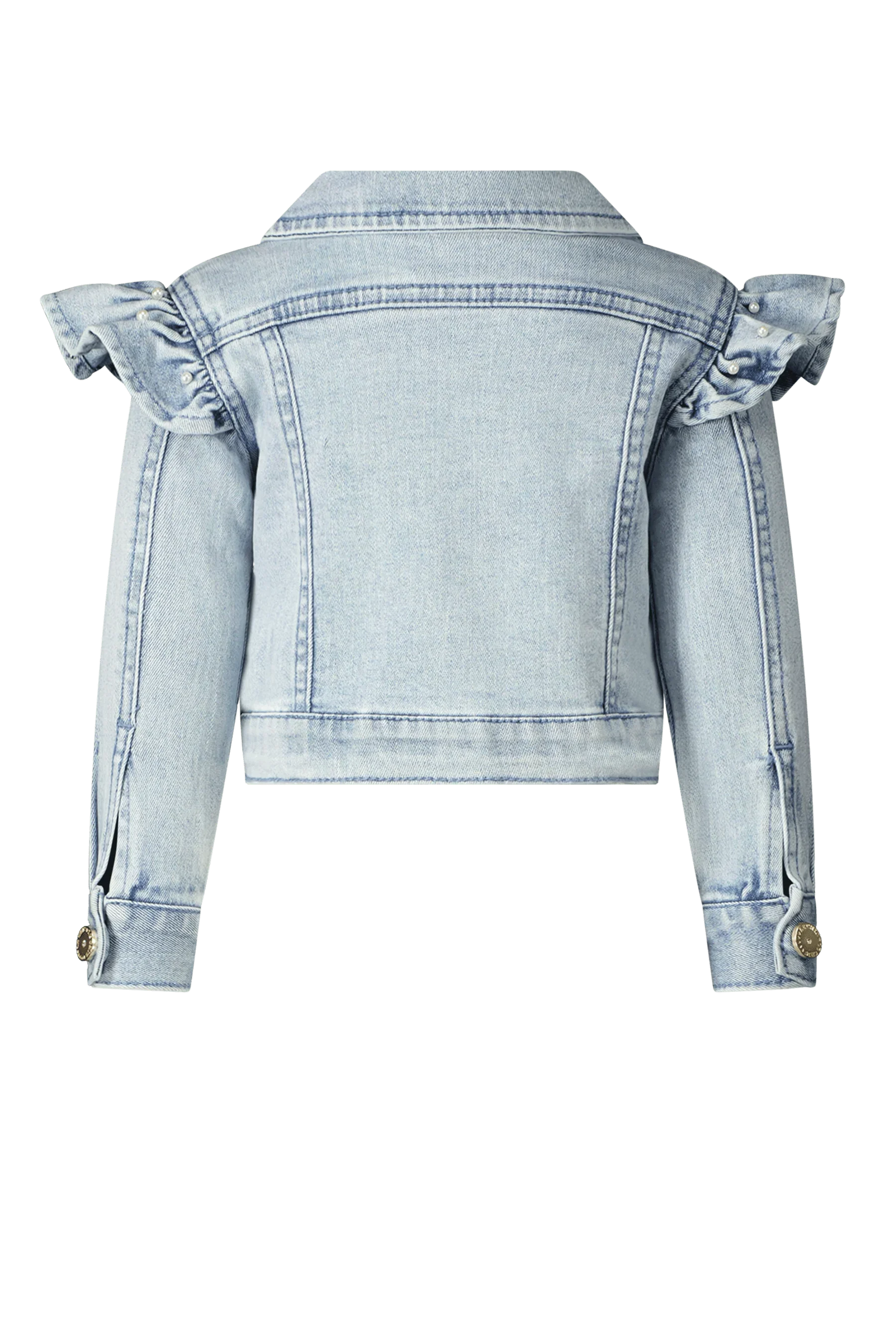 ALIDA ruffle denim jacket - Le Chic Fashion