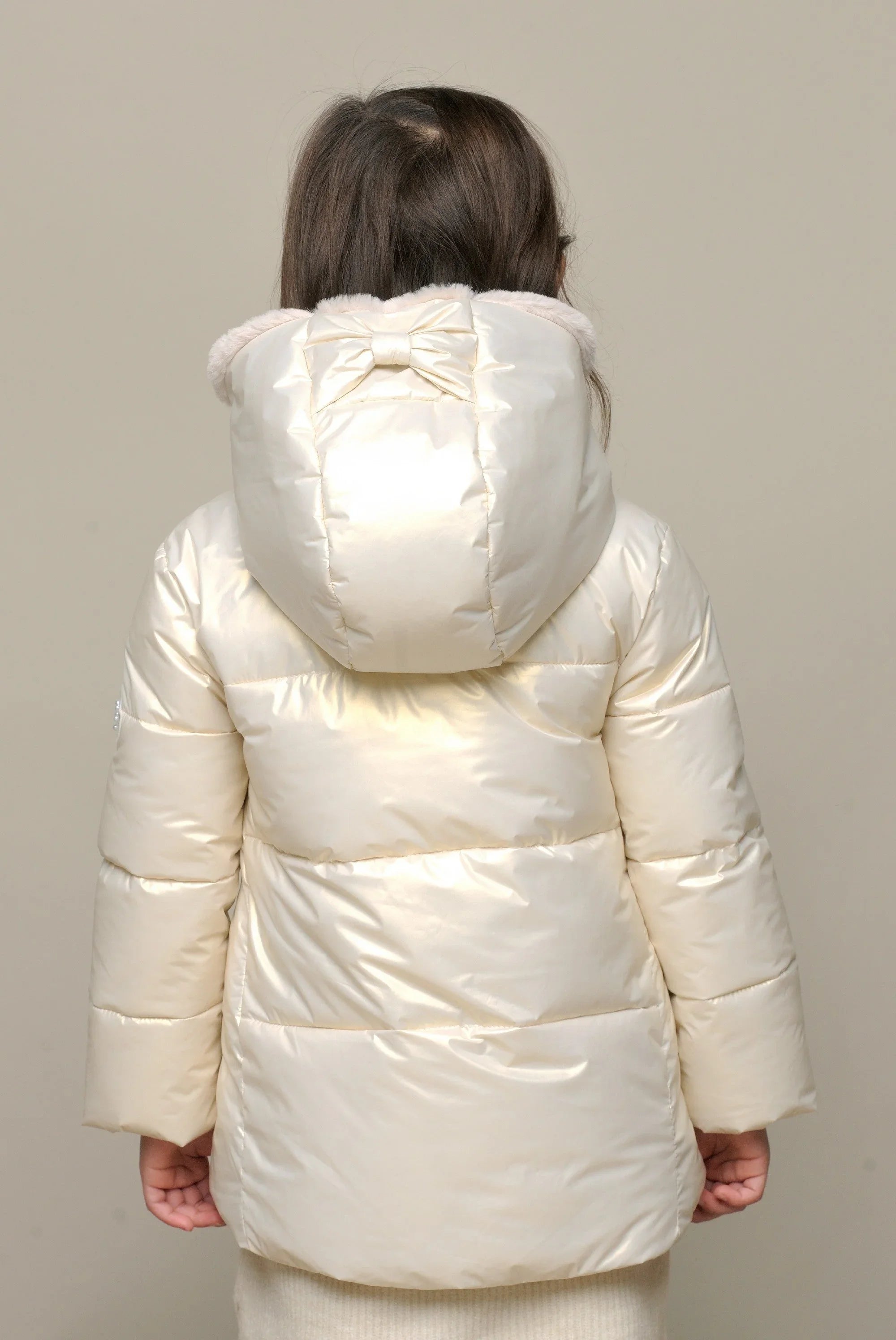 Babely Big Bow Puffy Coat