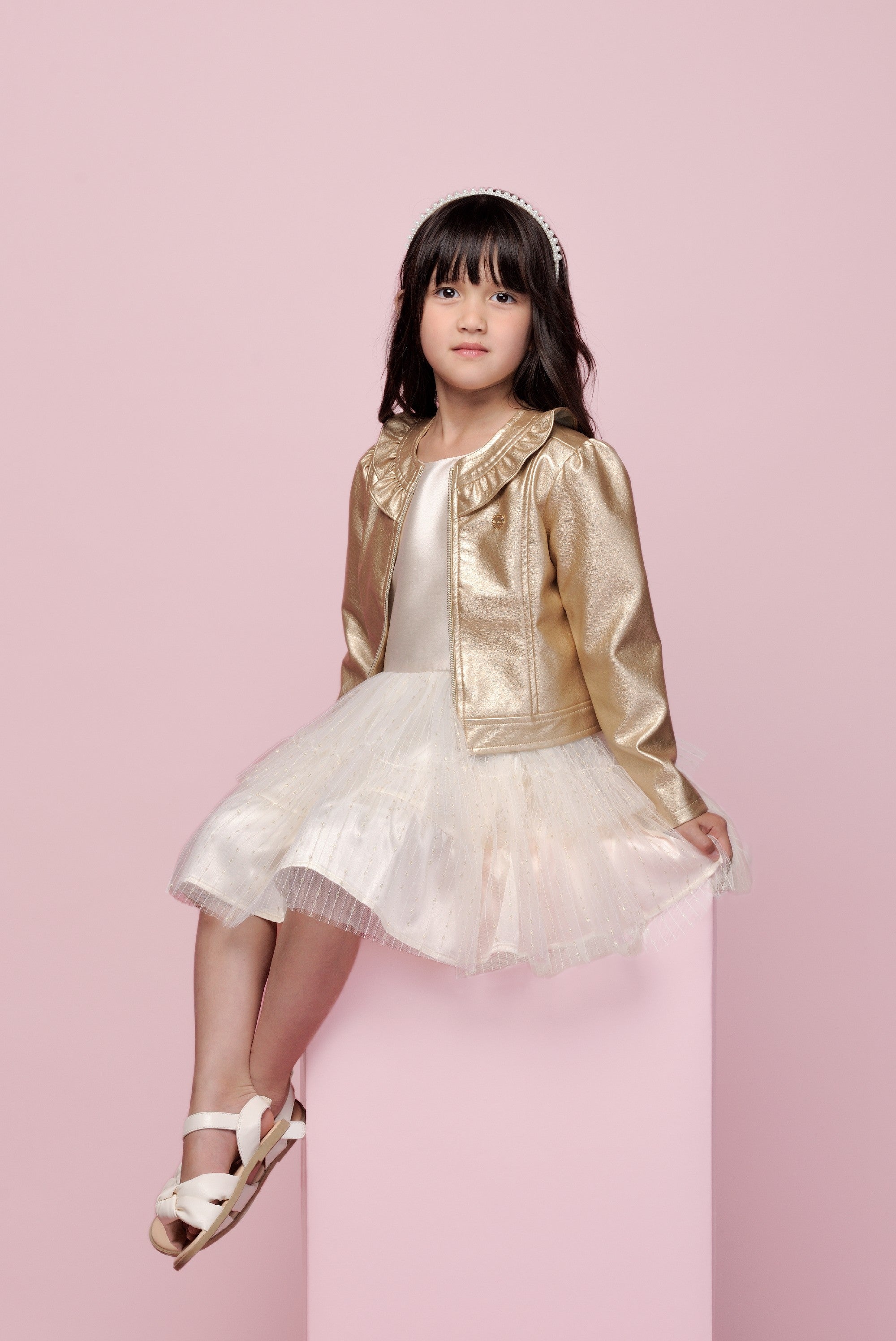 ♥SOSUMMER♥ gold net smock dress *Gold Rush*