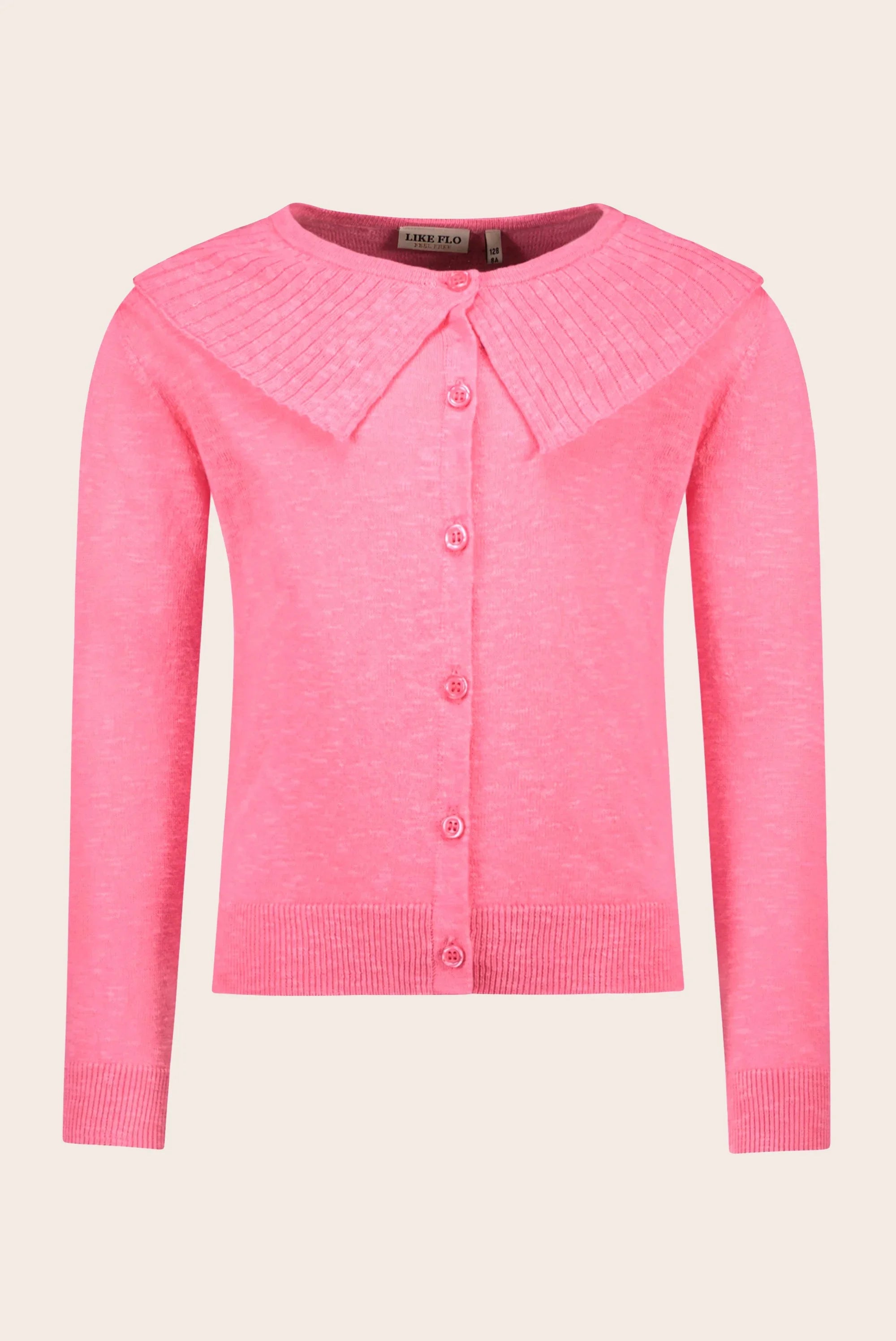 LikeFLO Flo Girls Knitted Slub Cardigan Candy - LikeFlo