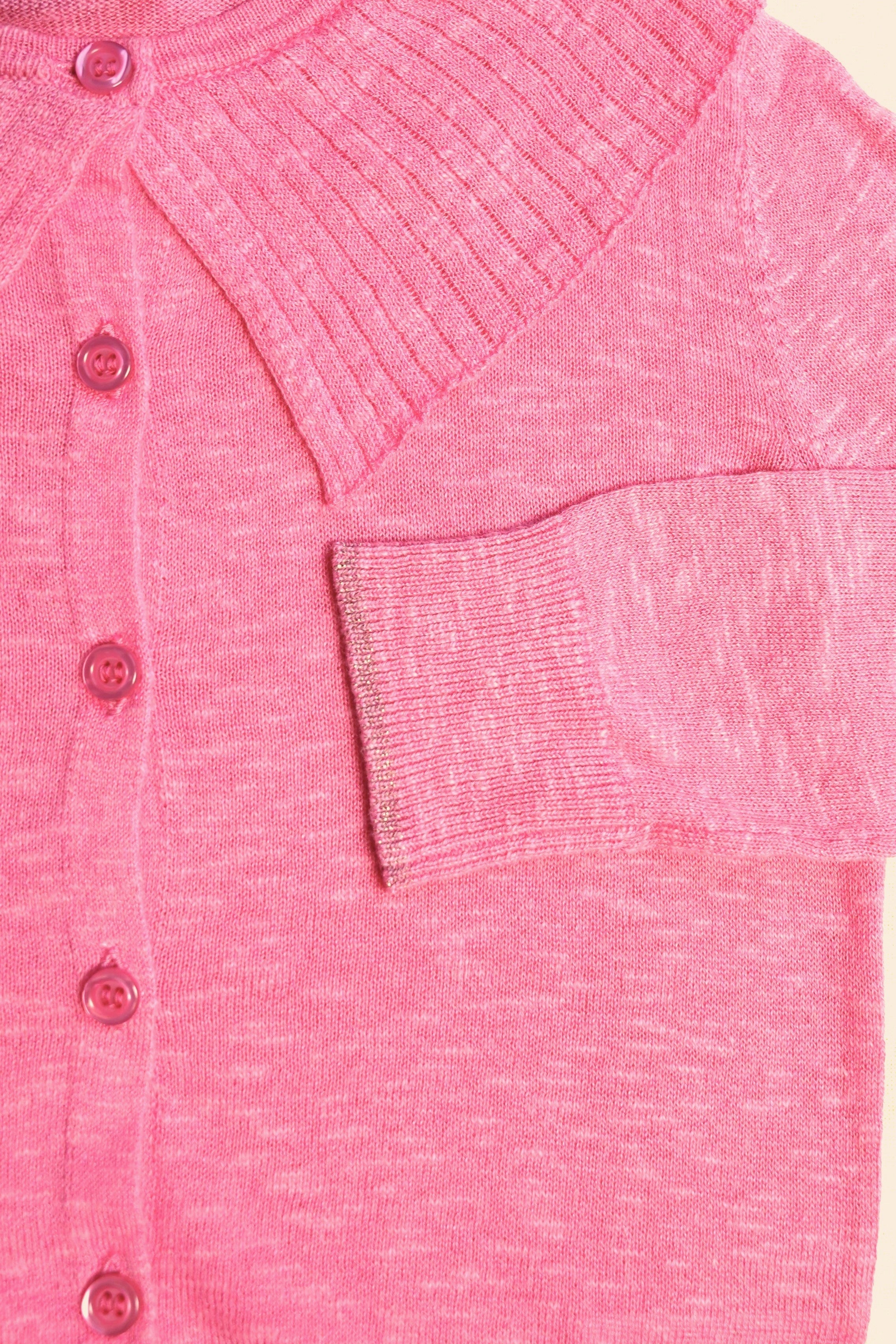 LikeFLO Flo Girls Knitted Slub Cardigan Candy - LikeFlo