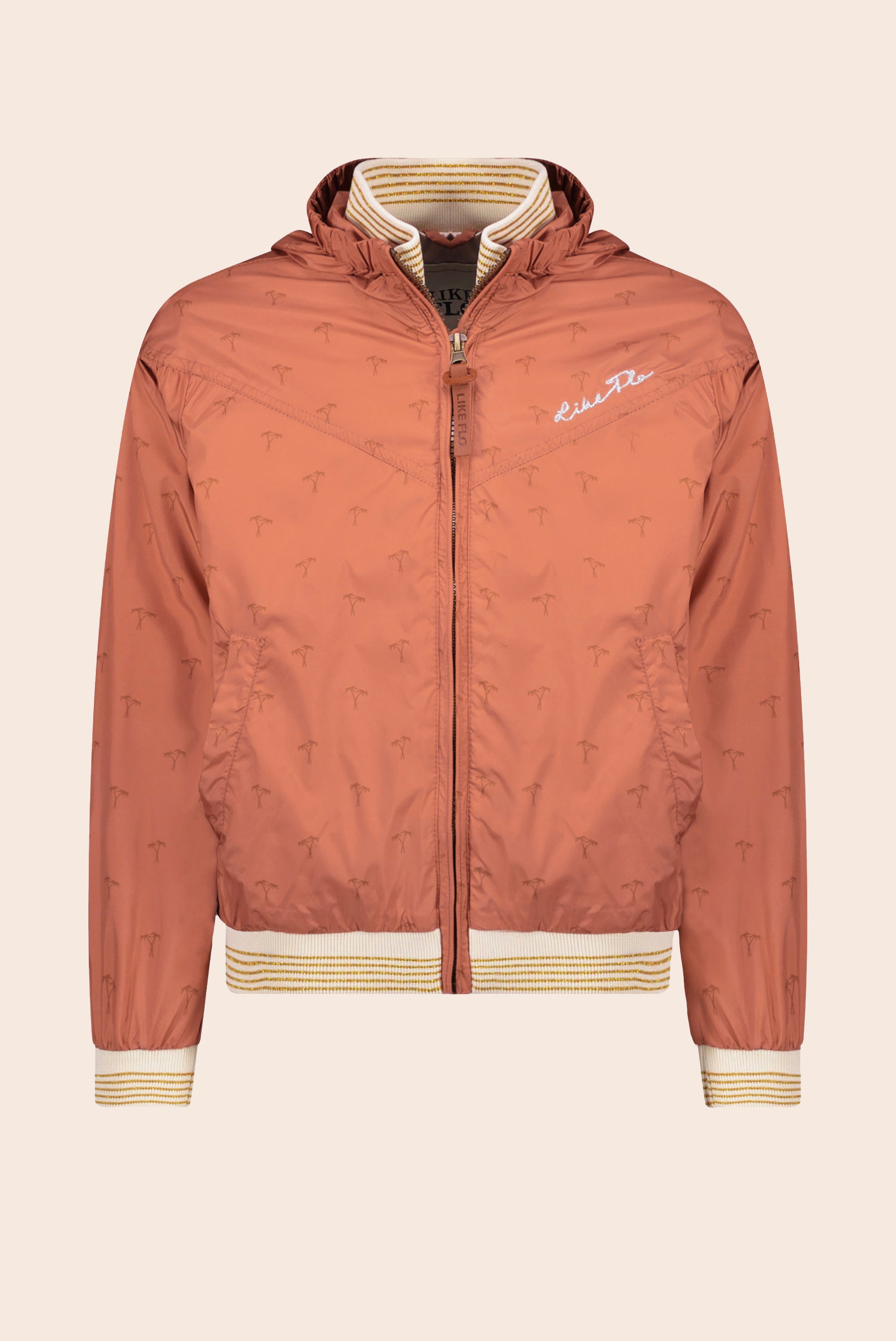 LikeFLO Flo Girls Hooded Summer Jacket Blush - LikeFlo