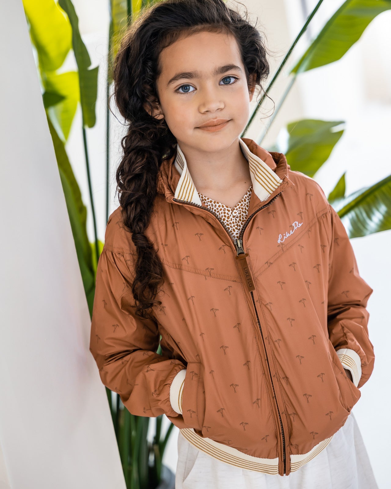 LikeFLO Flo Girls Hooded Summer Jacket Blush - LikeFlo