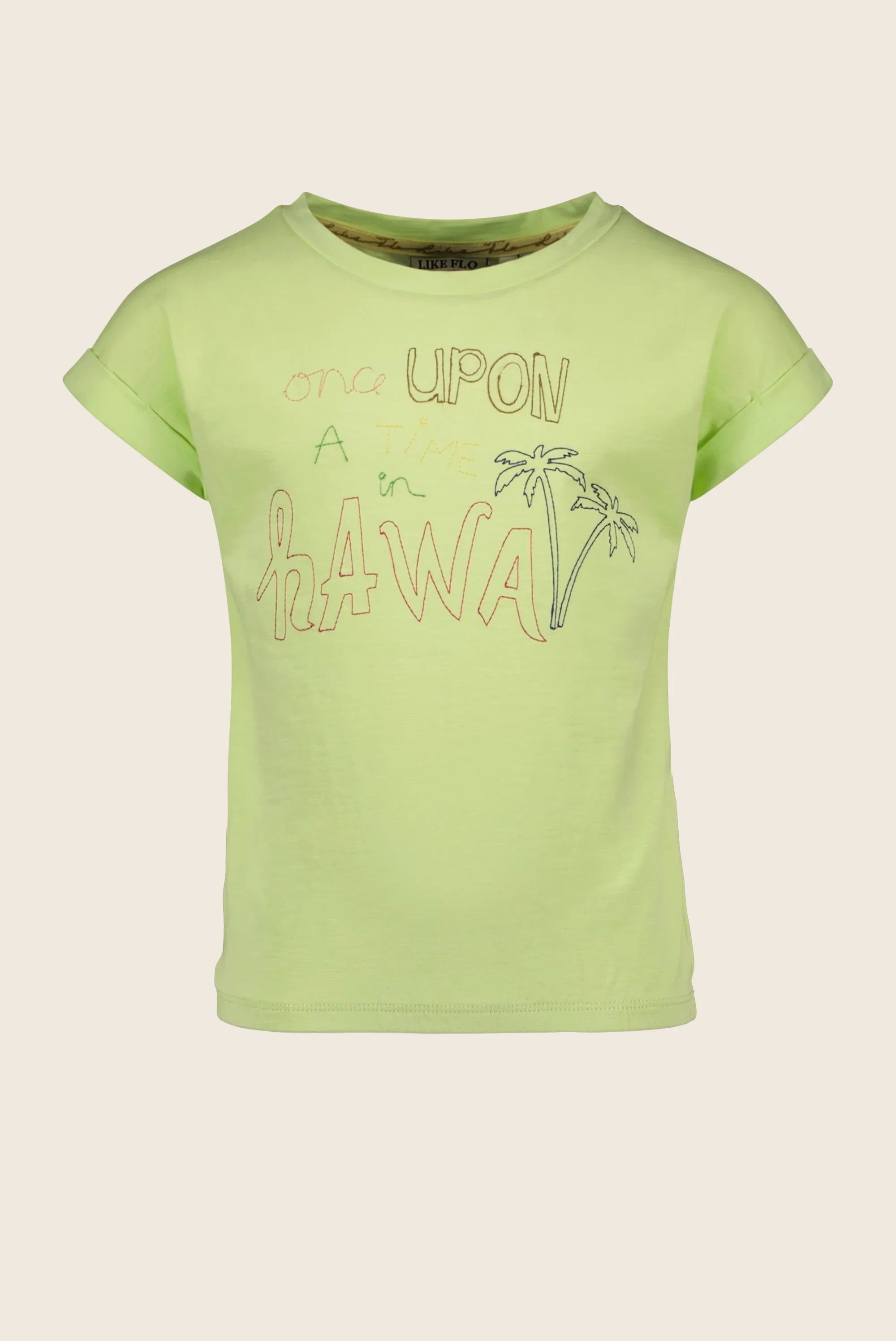 LikeFLO Flo Girls Slub Jersey Tee Elastic Hem - LikeFlo