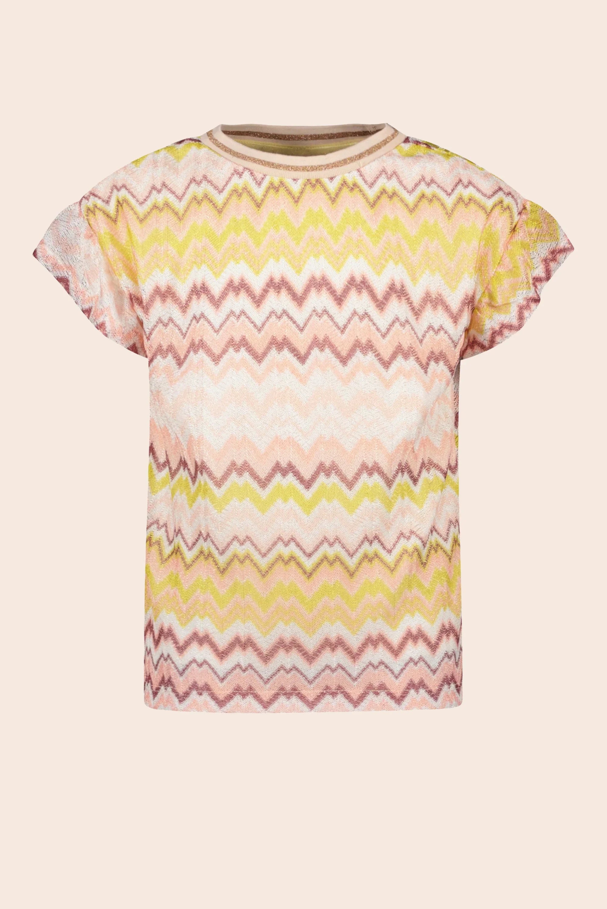 LikeFLO Flo Girls Zigzag Ruffle Top - LikeFlo