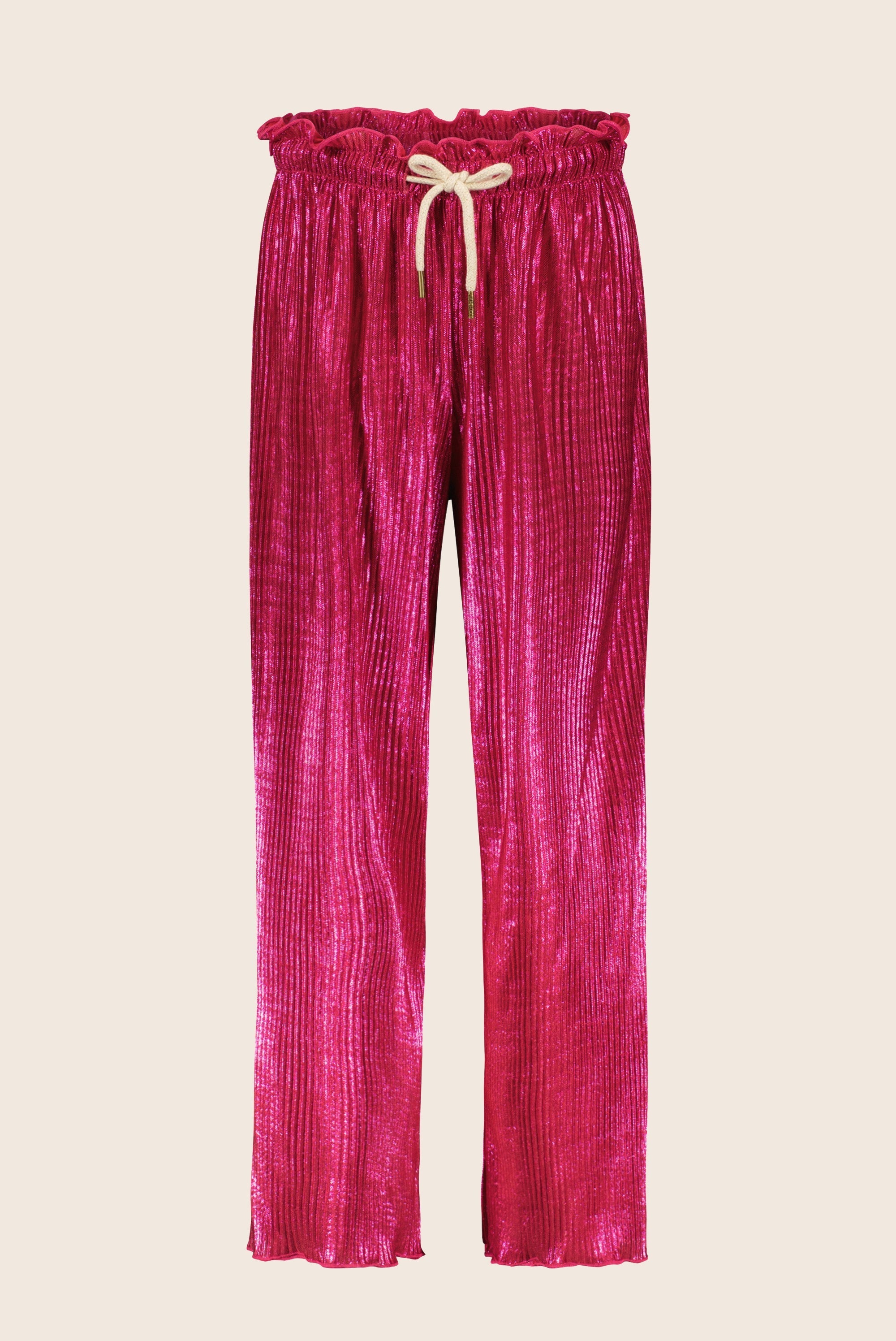 LikeFLO Flo Girls Metallic Plisse Guillot Fuchsia - LikeFlo