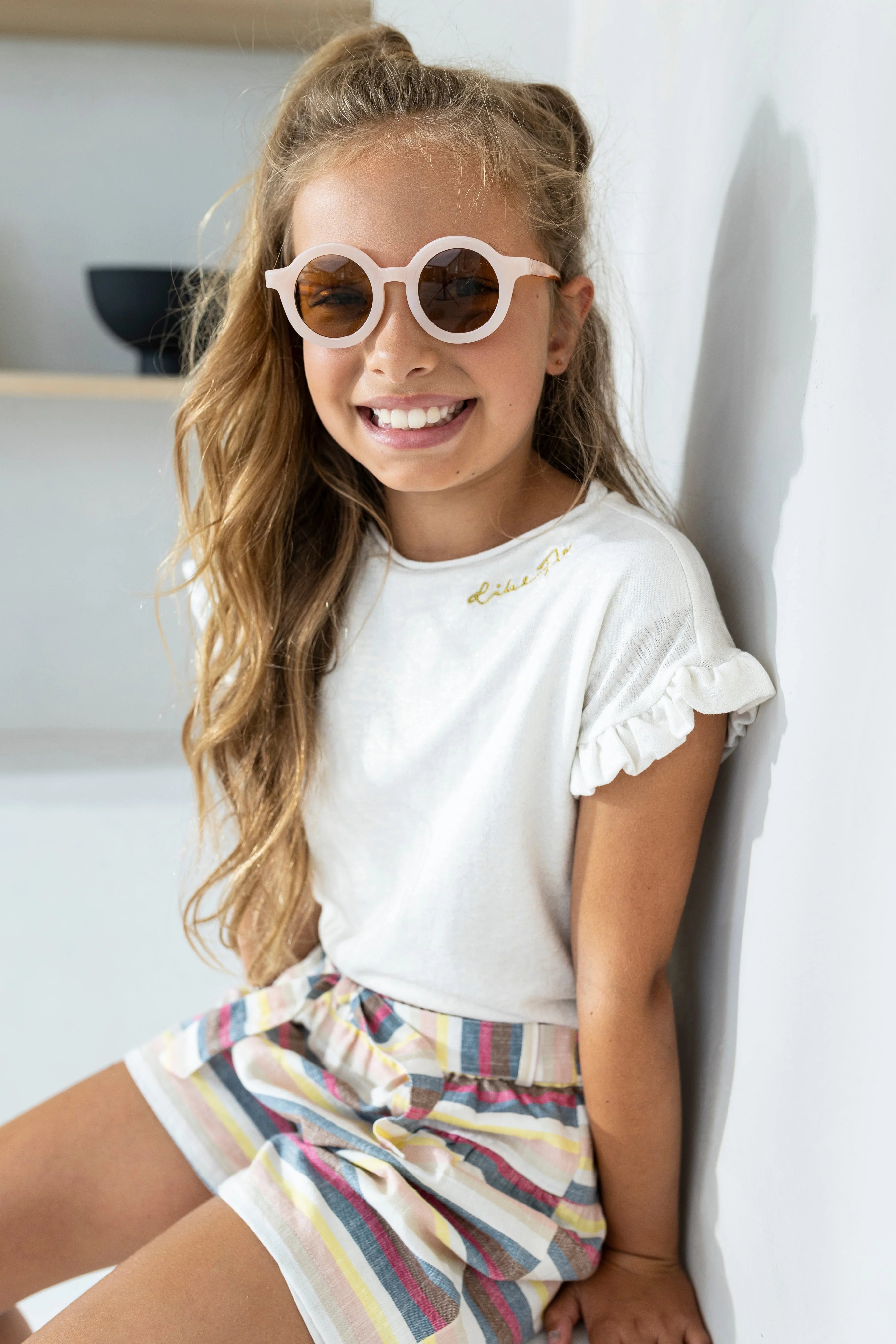 LikeFLO Flo Girls Yd Linnen Short + Belt - LikeFlo