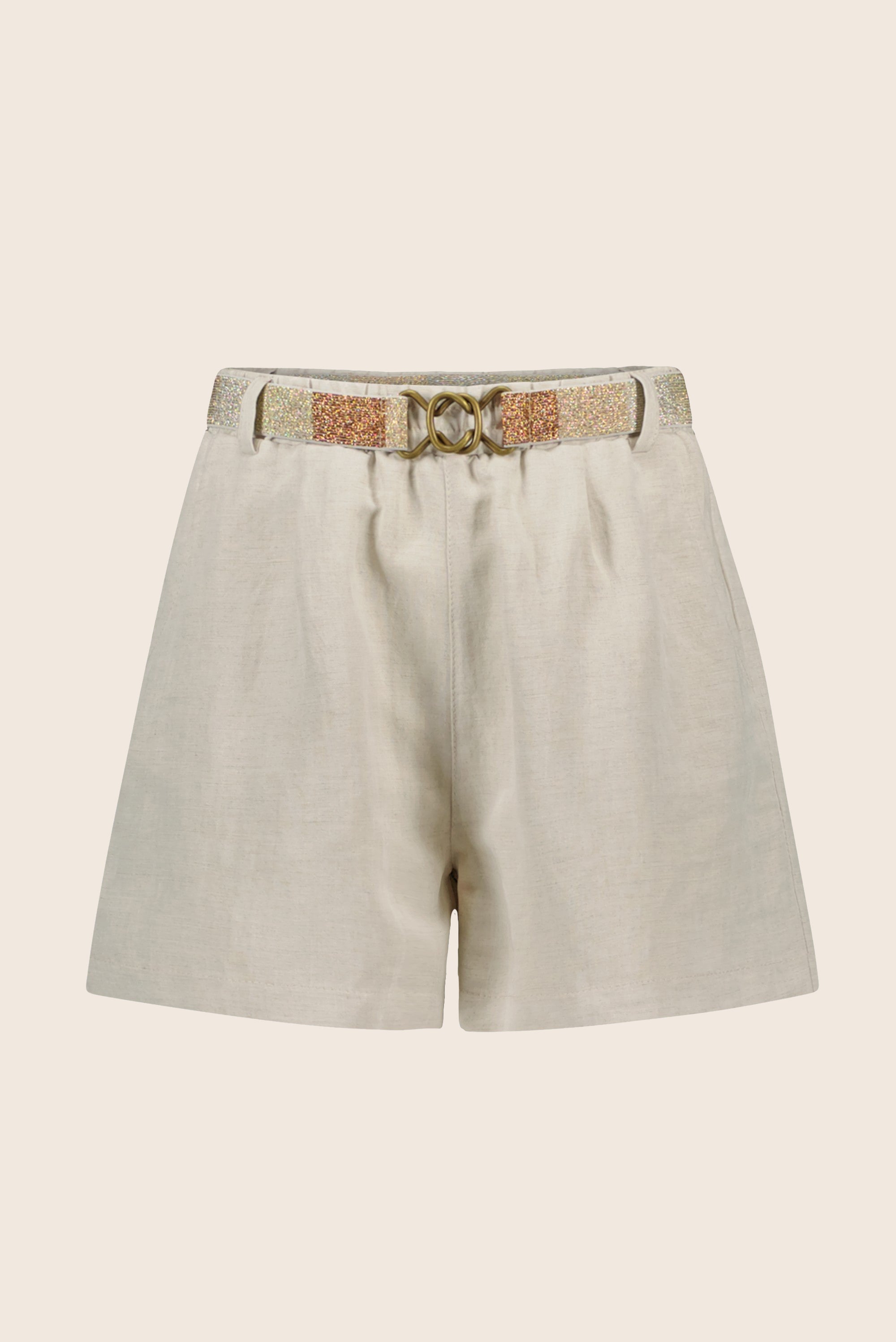 LikeFLO Flo Girls Linnen Short With Belt - LikeFlo