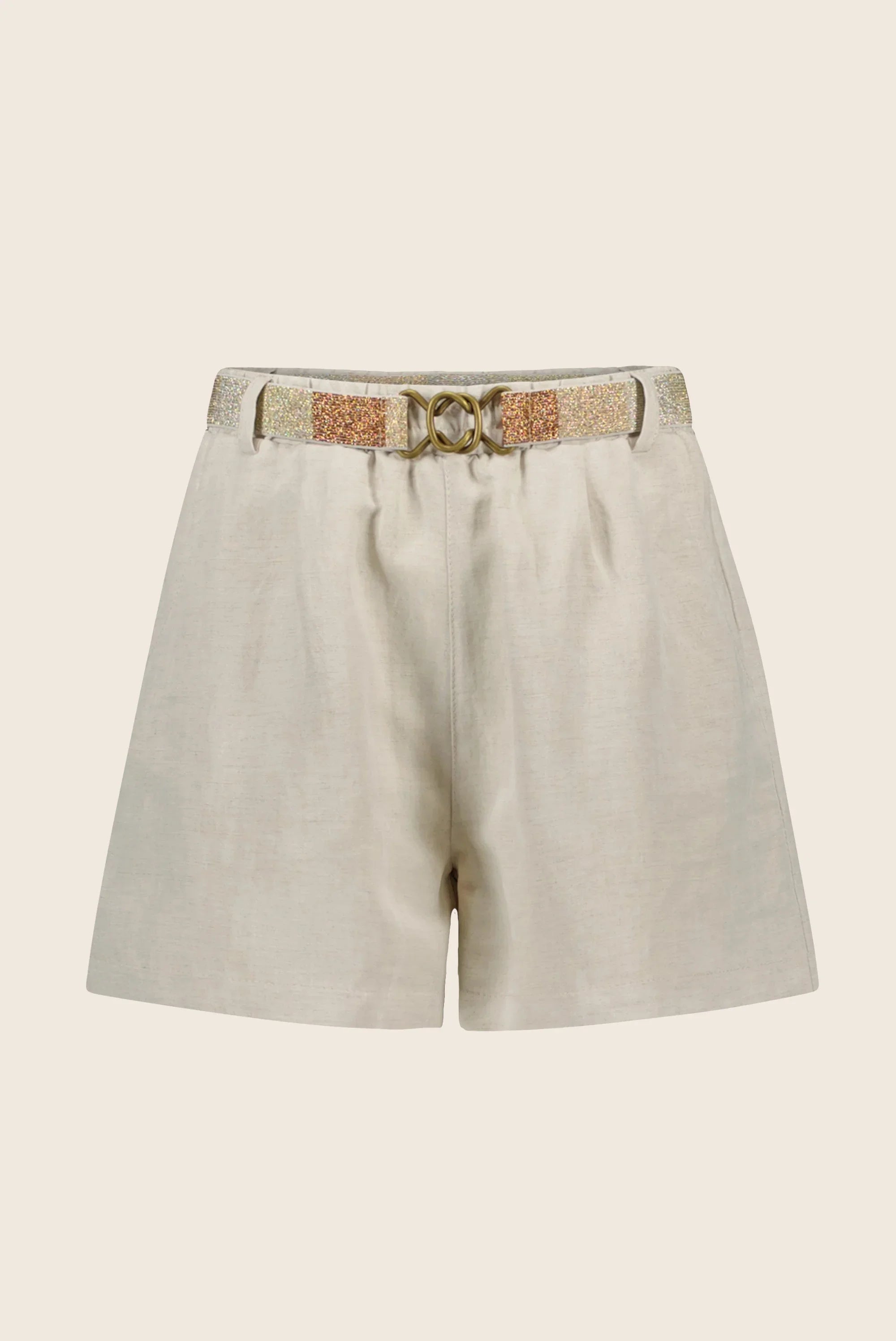 LikeFLO Flo Girls Linnen Short With Belt - LikeFlo