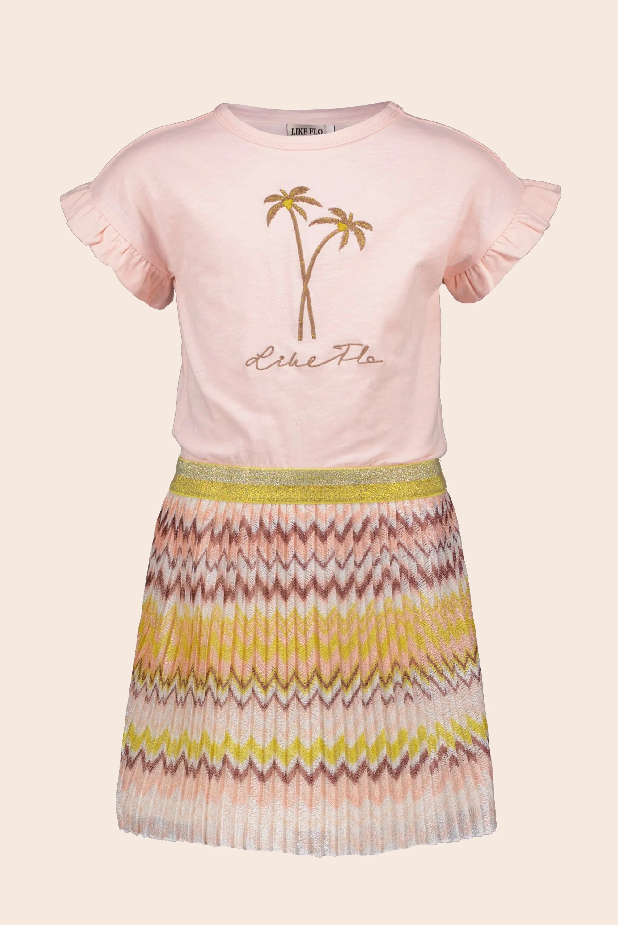 LikeFLO Flo Girls Fancy Plisse Dress - LikeFlo