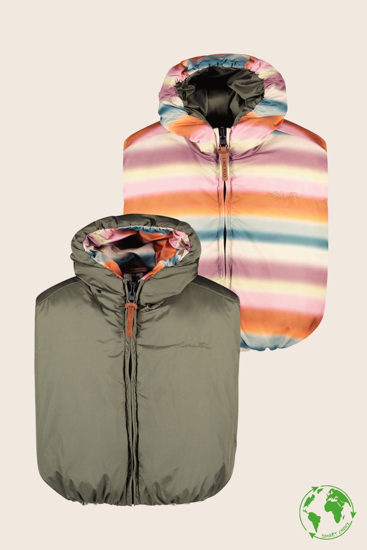 LikeFLO Bodywarmer Aivy Army - LikeFlo