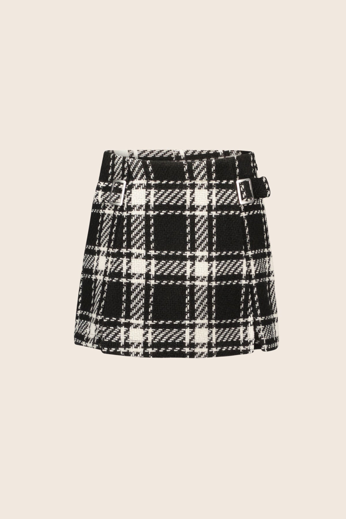 LikeFLO Short Fauve Check - LikeFlo