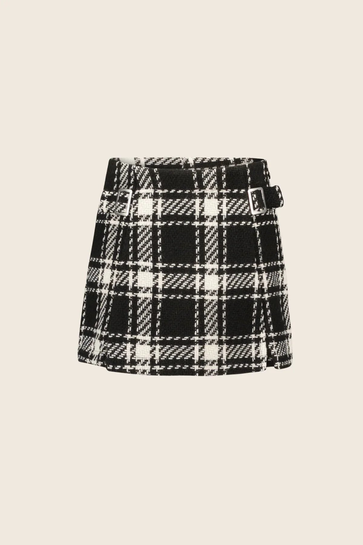 LikeFLO Short Fauve Check - LikeFlo