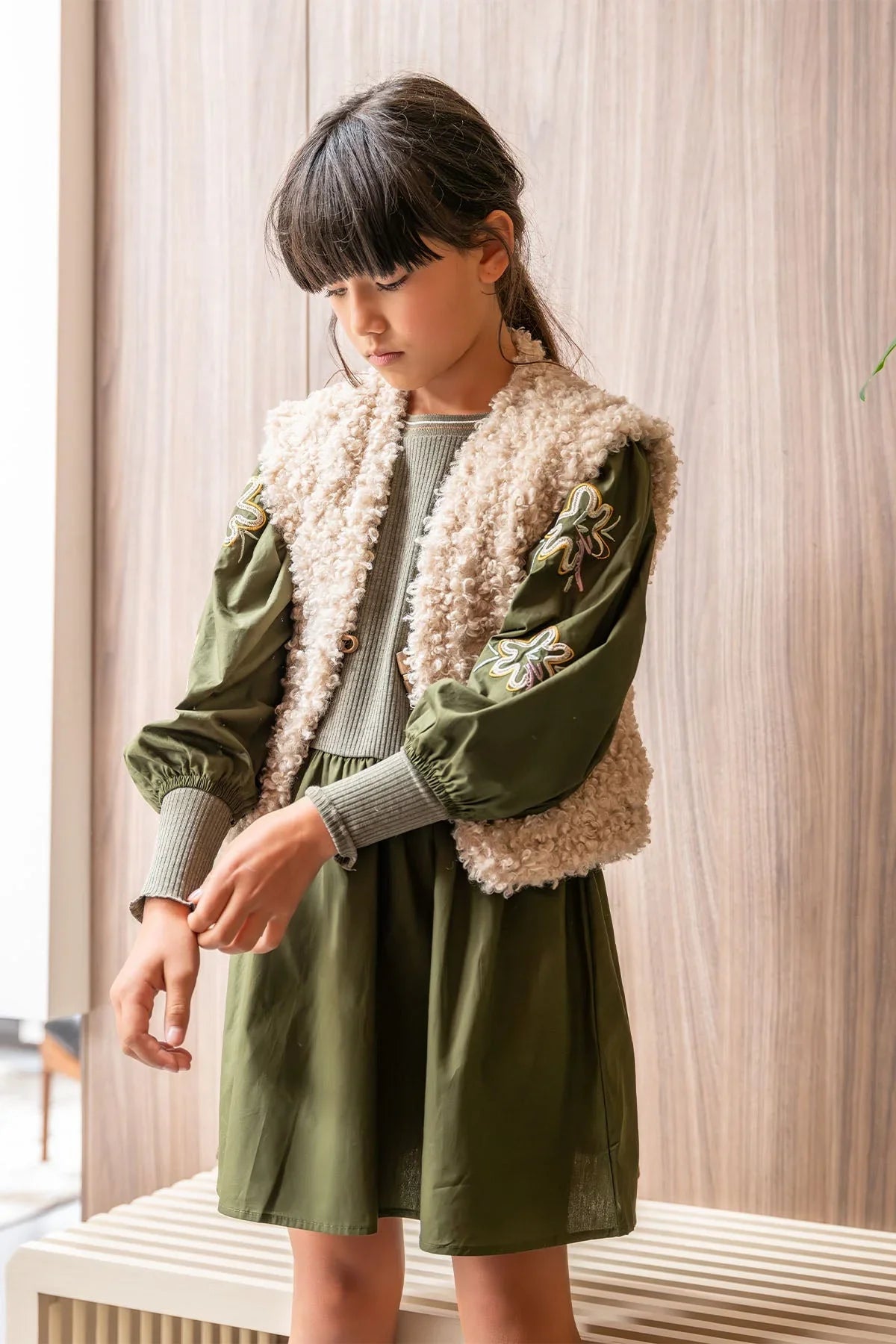 LikeFLO Dress Minthe Army - LikeFlo