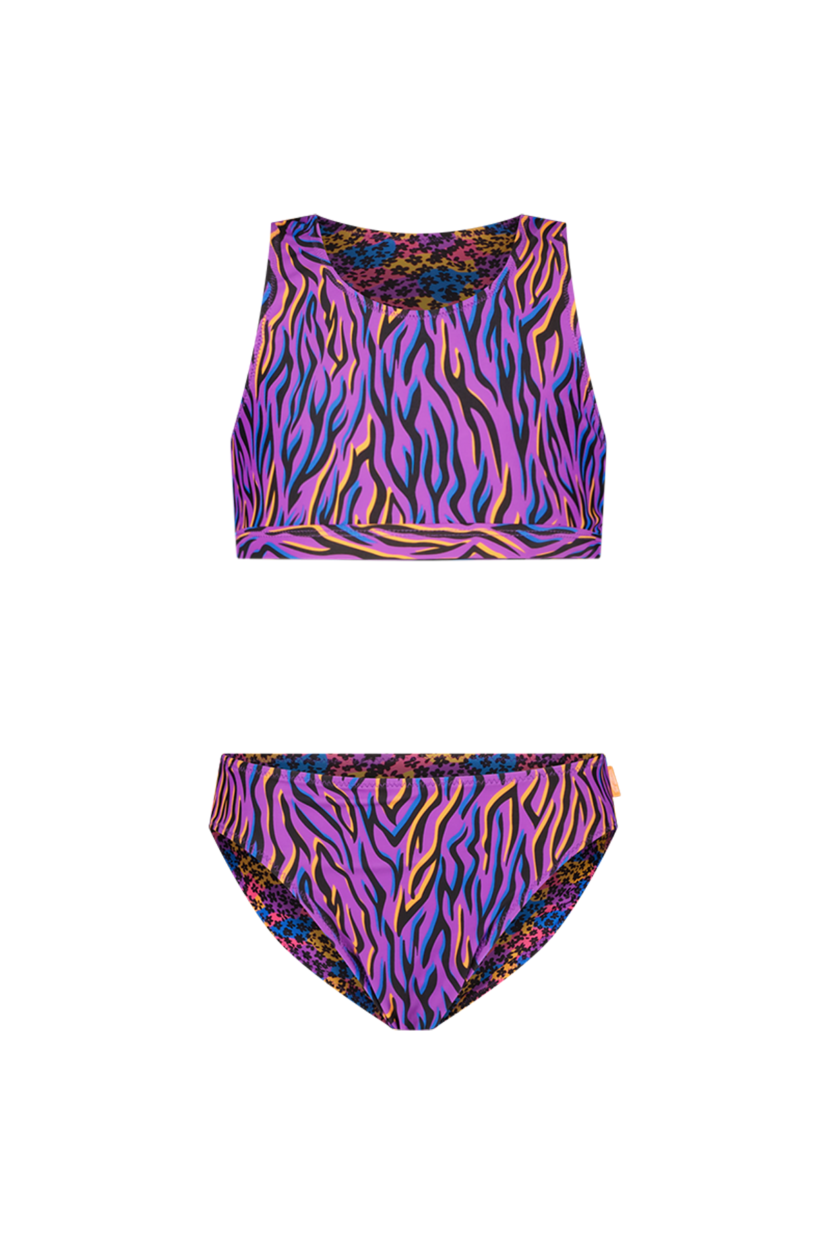 Inside out Just Beach girls bikini Funky Zebra