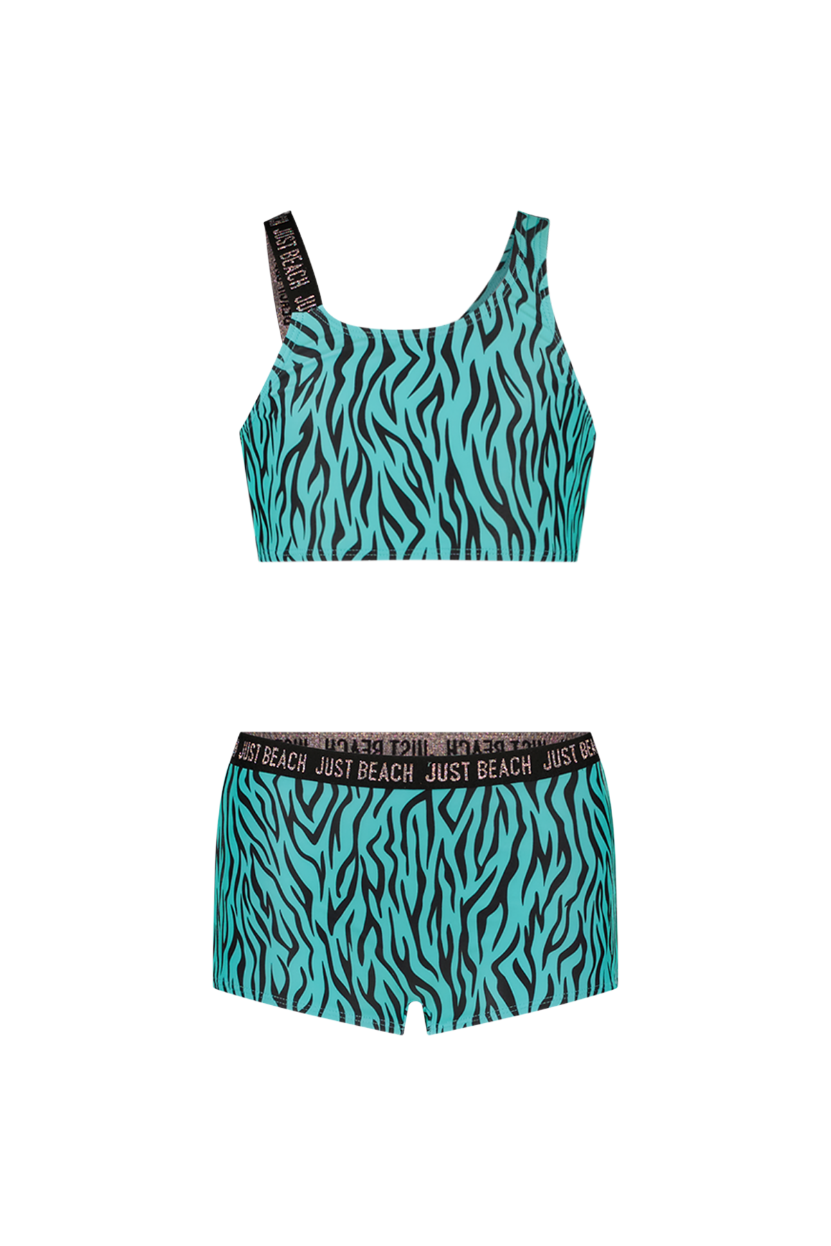 Tanzania Just Beach girls bikini Turquoise zebra