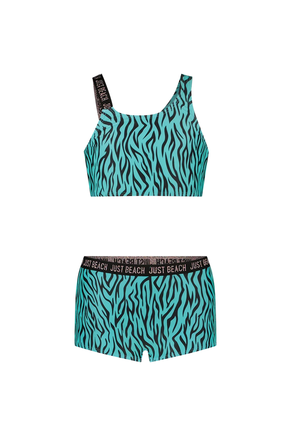 Tanzania Just Beach girls bikini Turquoise zebra