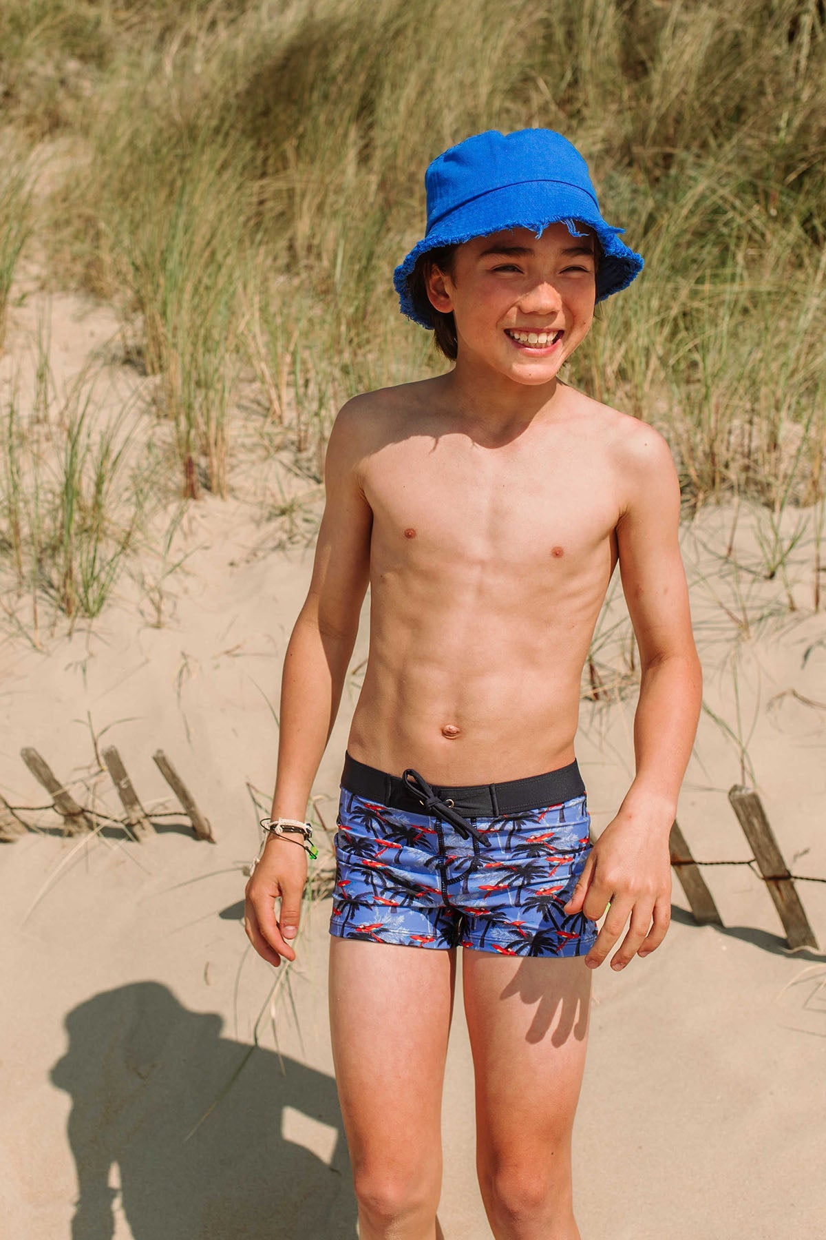 Nevada Just Beach boys brief swimshort Parrot palm