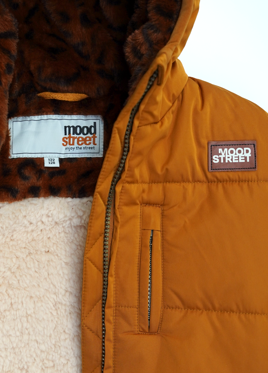 Lange Gewatteerde Jas Toffee