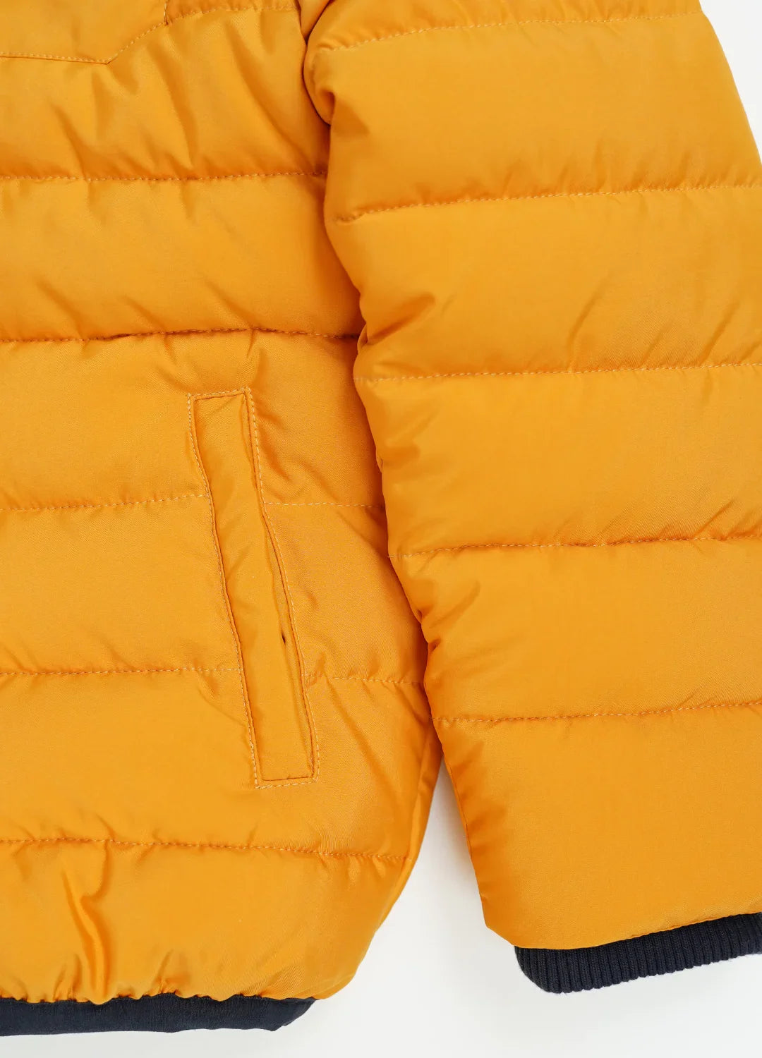 Gewatteerde Jas Geel