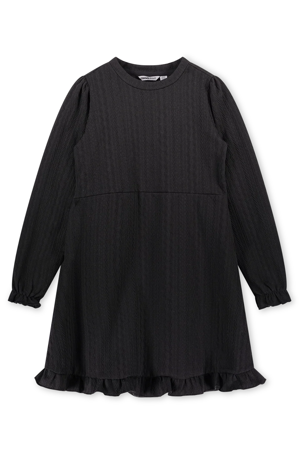 Jurk Zwart Structuur