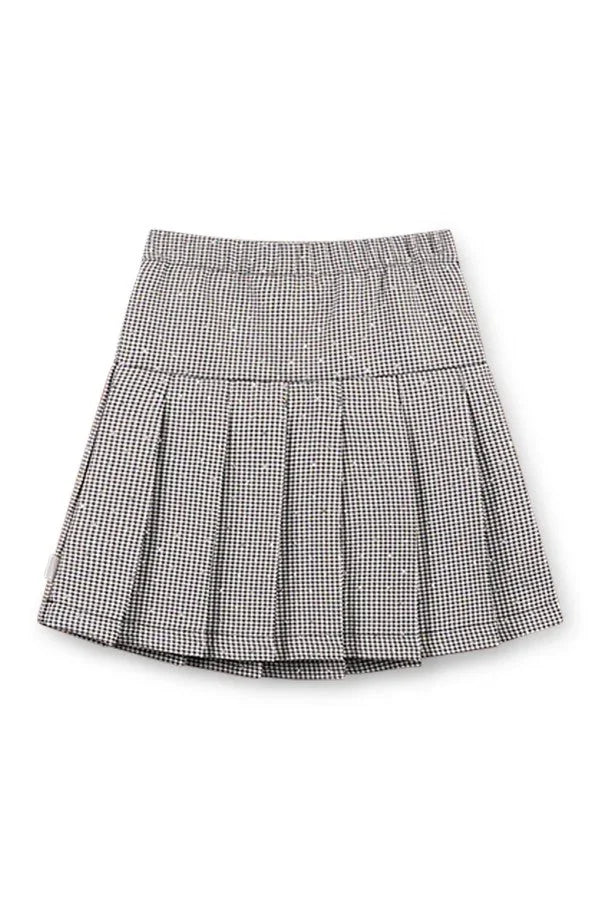 Plooienrok Ruit Met Glitter
