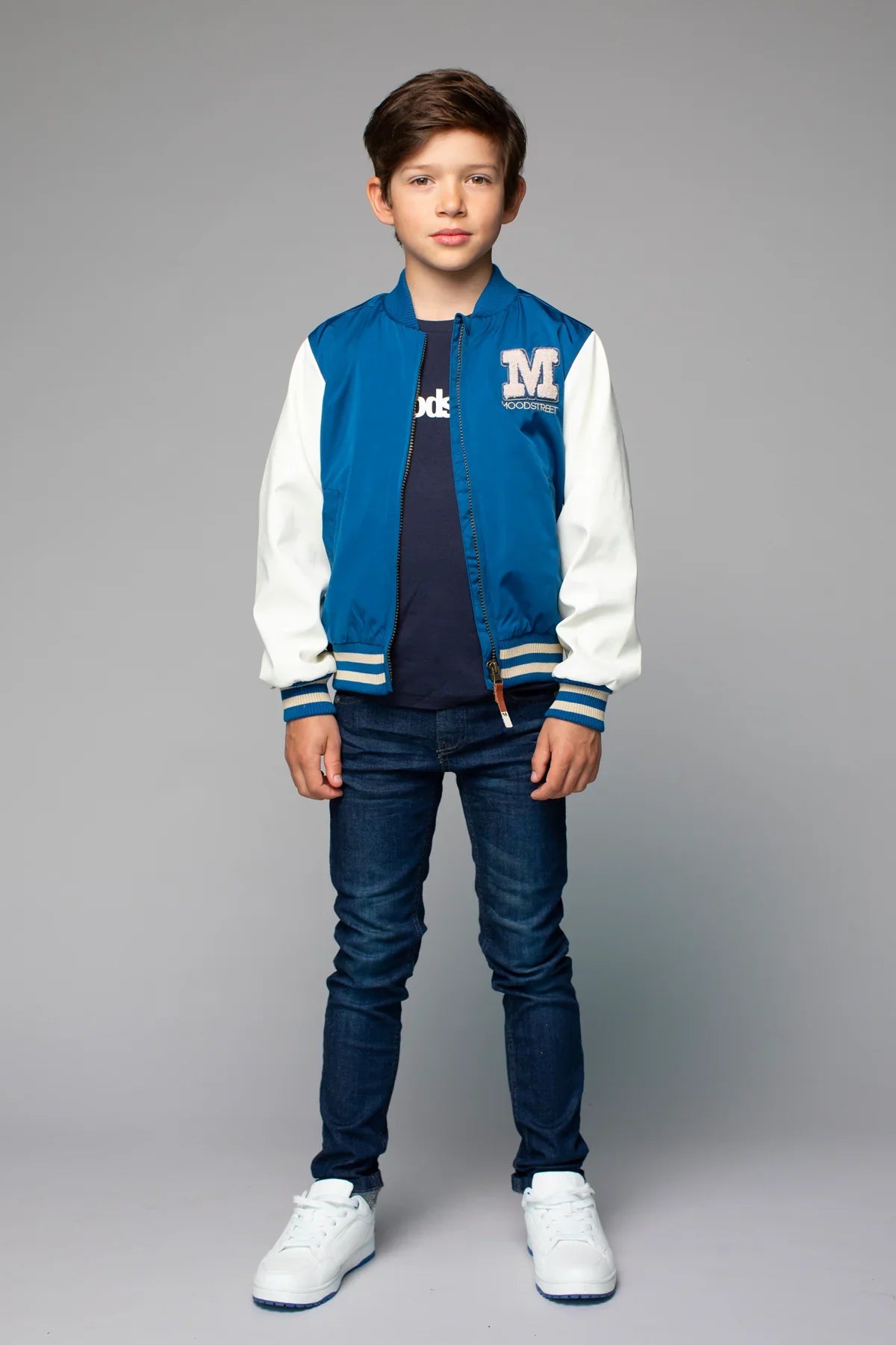 Boys Jacket Bomber Sporty Blue