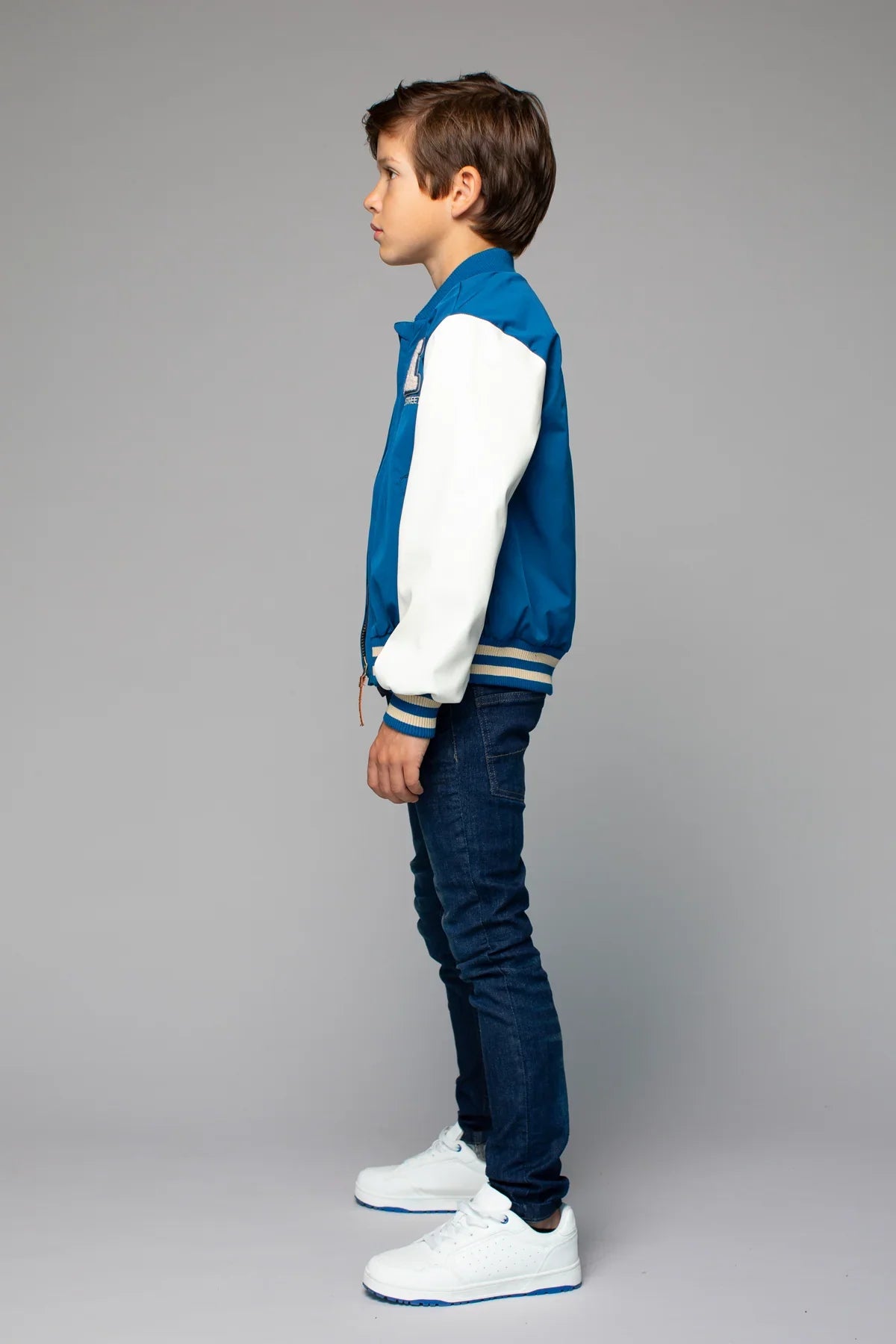 Boys Jacket Bomber Sporty Blue