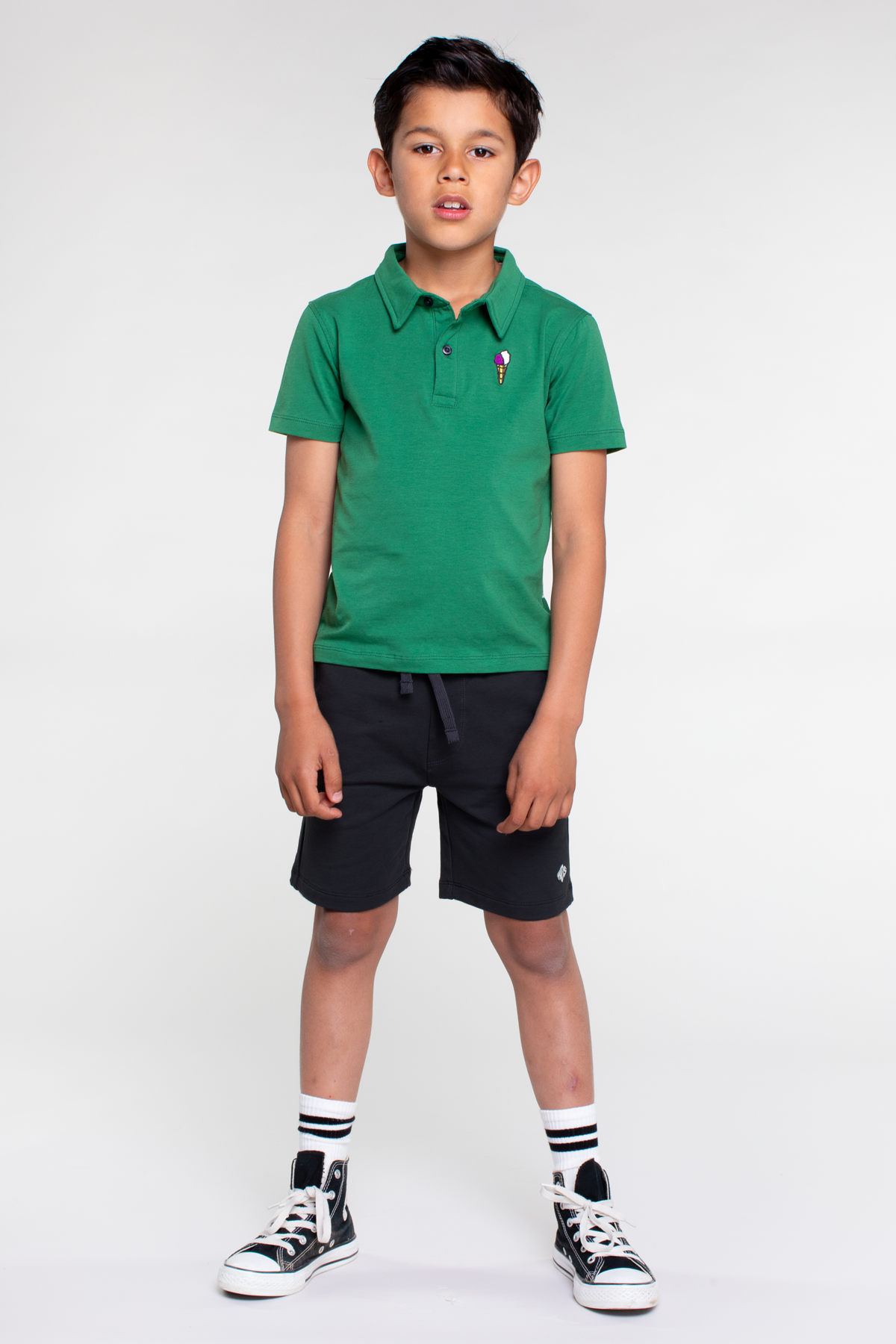 Boys polo leaf