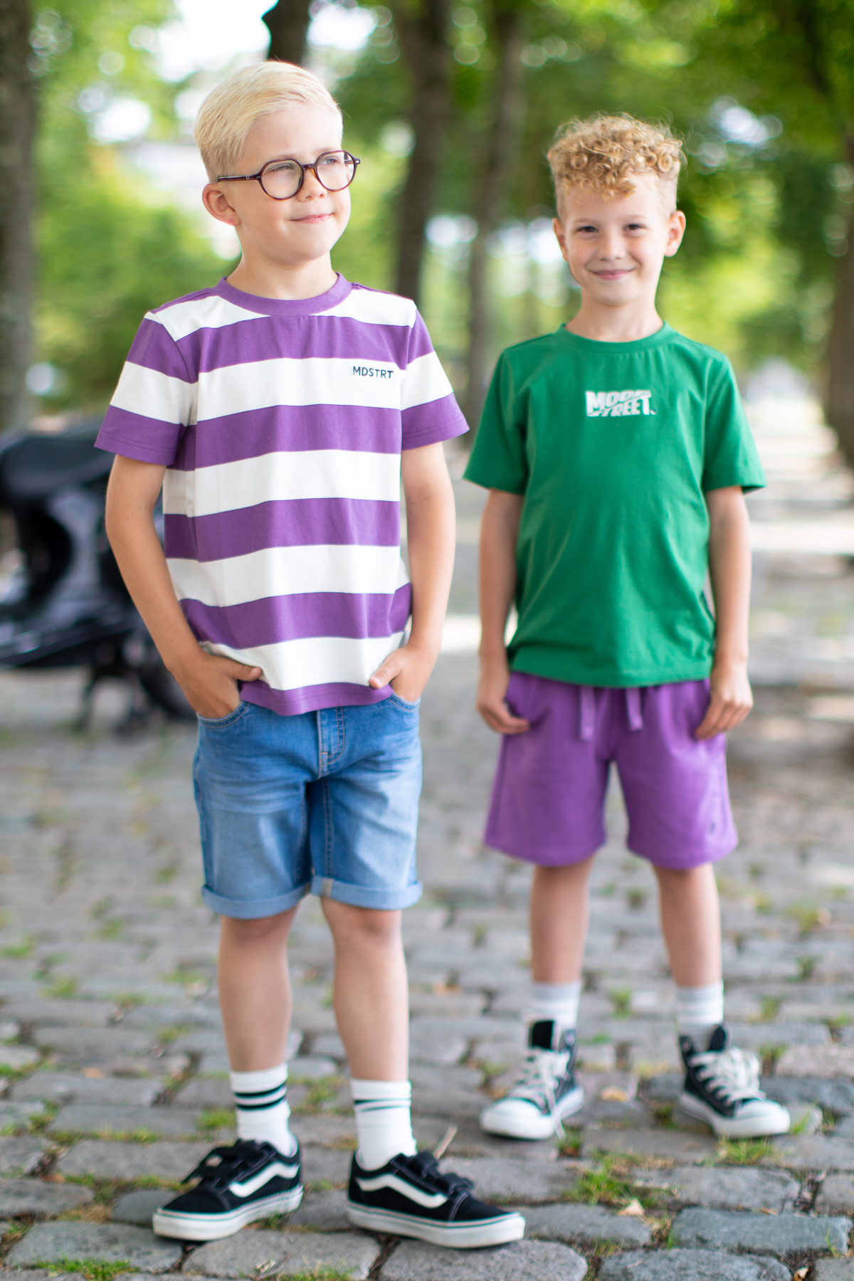 Boys sweat short grape