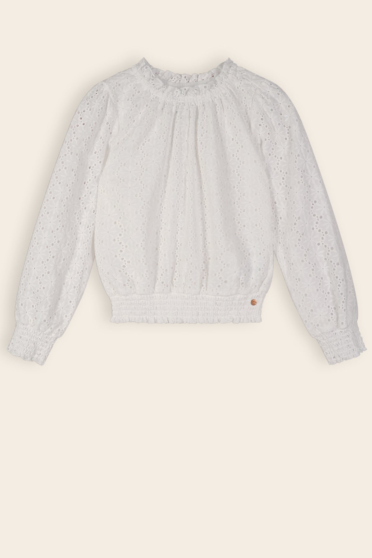 Tomma Embroidery Anglaise Blouse Wit