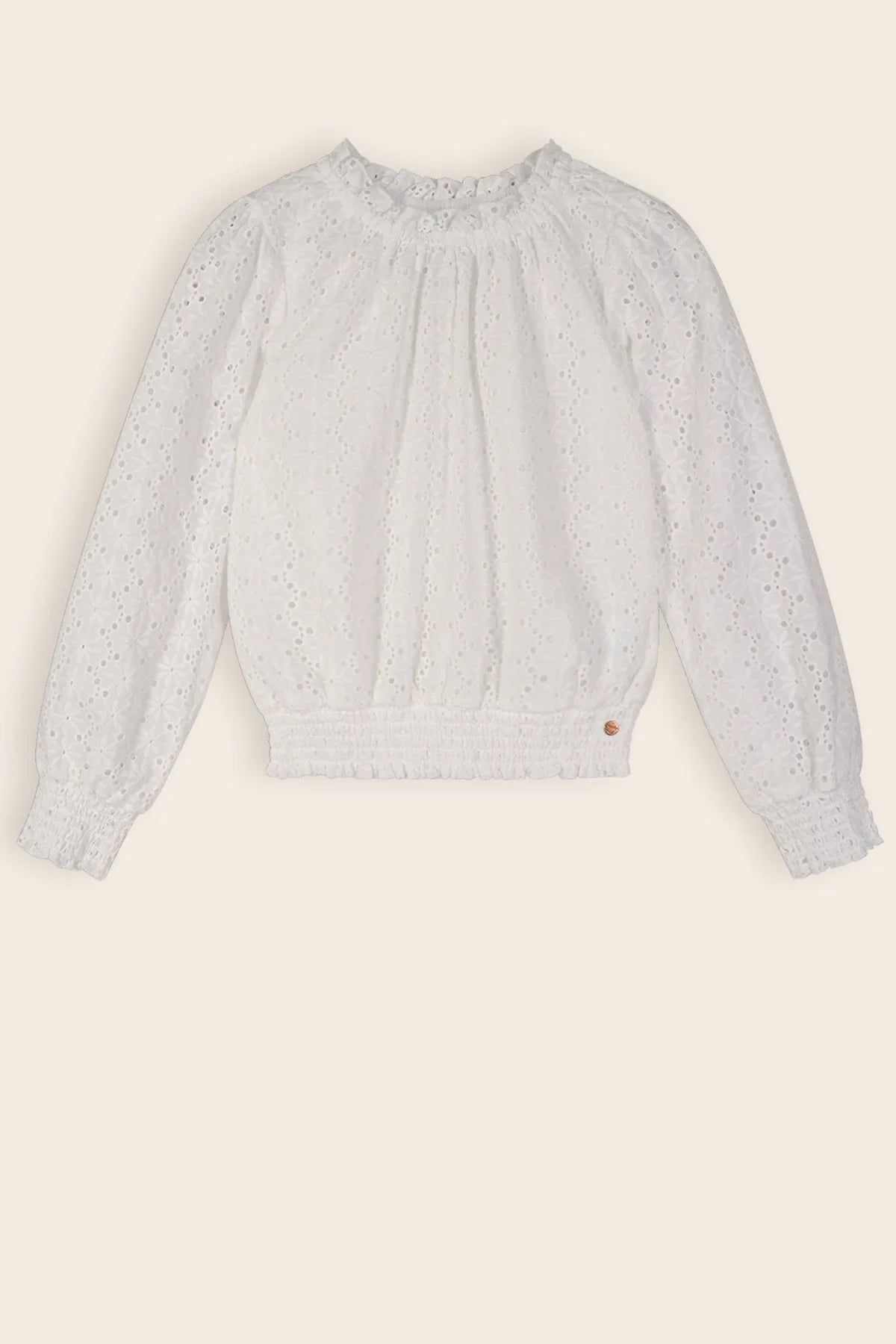 Tomma Embroidery Anglaise Blouse Wit