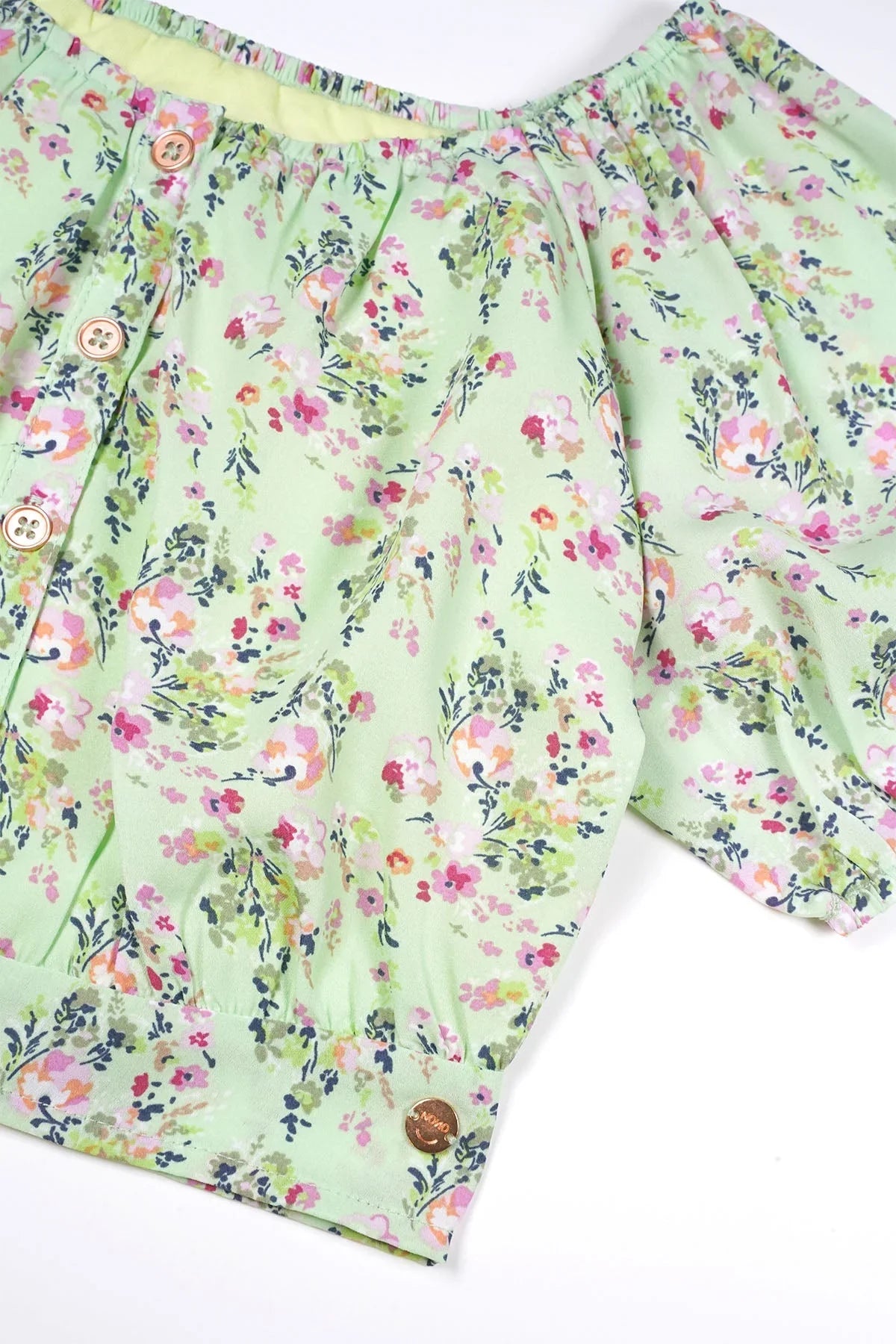 Tomas Gebloemde Blouse Groen