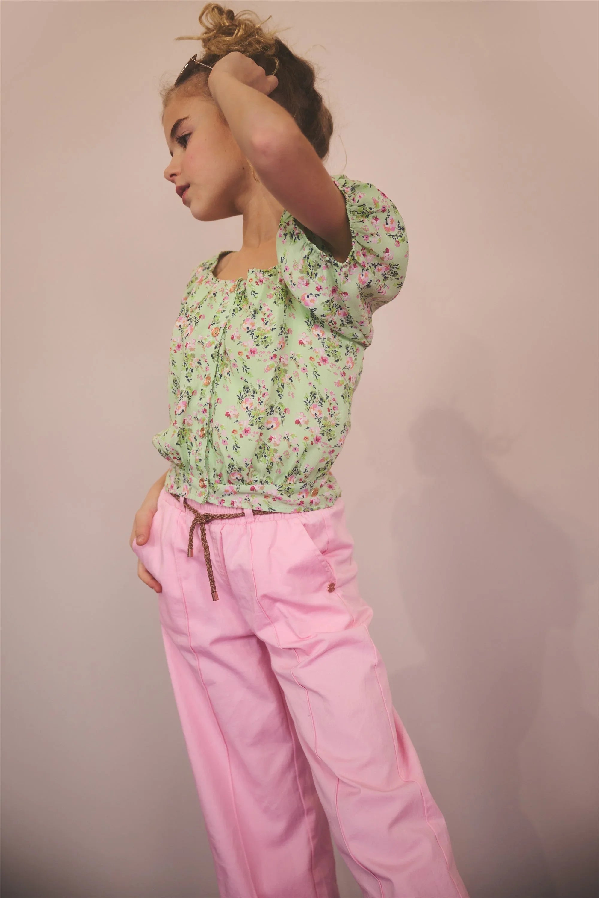 Tomas Gebloemde Blouse Groen