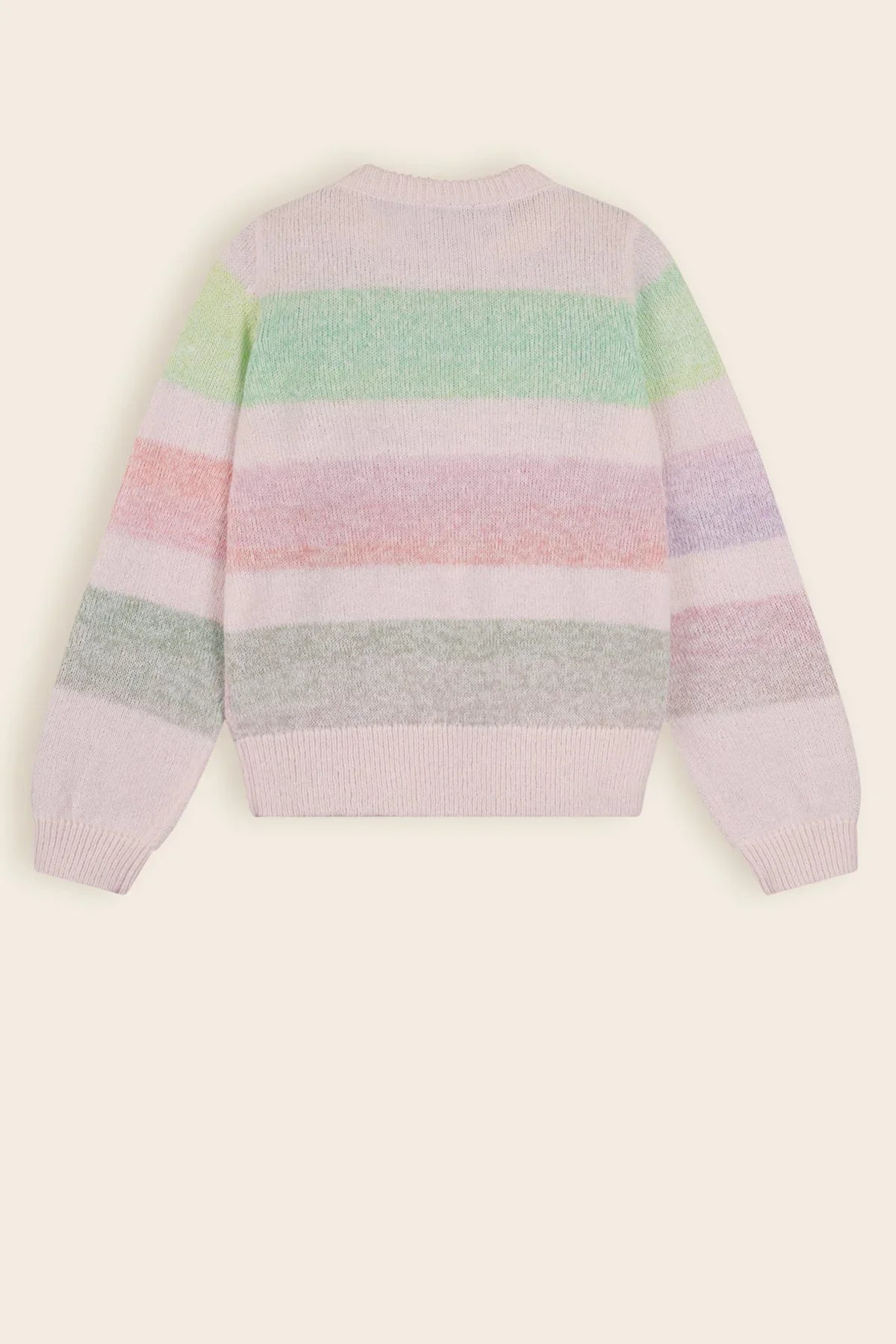 Kemmy Gradient Gestreepte Gebreide Trui Multikleuren Cotton Candy