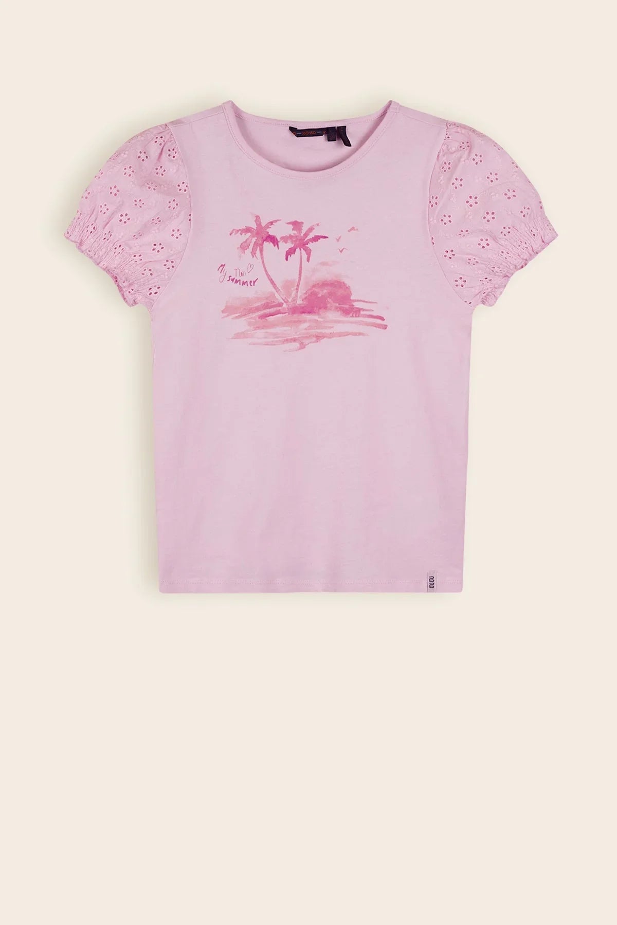 Kantal T-Shirt Pofmouw Roze