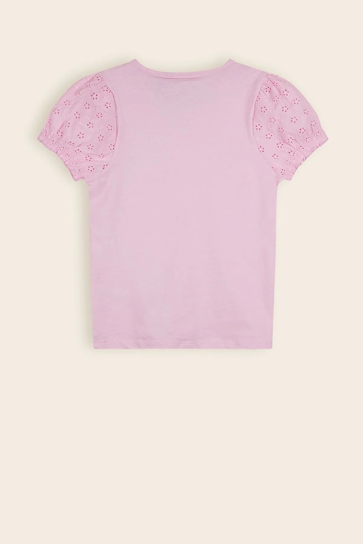 Kantal T-Shirt Pofmouw Roze