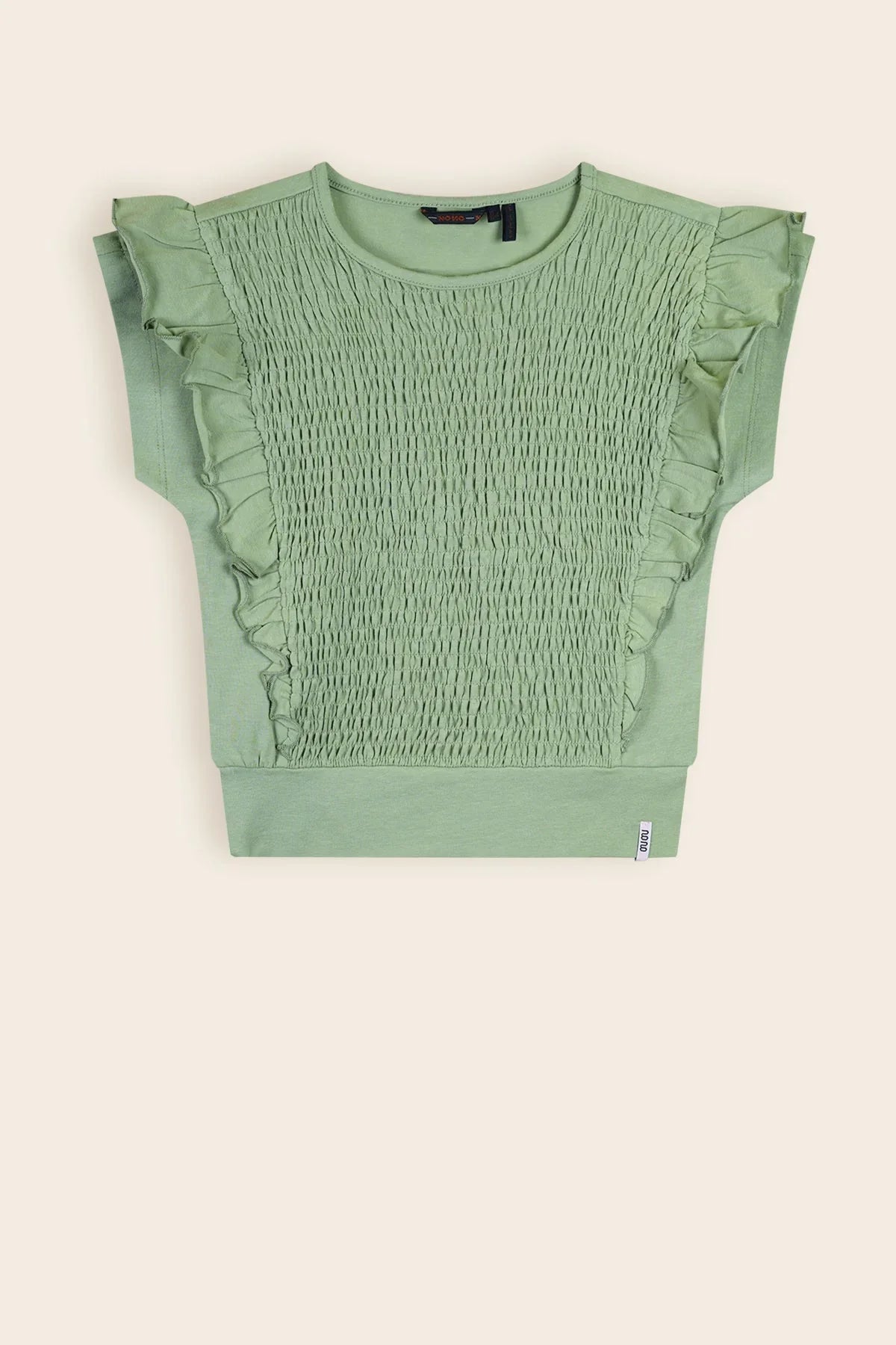 Kety T-Shirt met Smock Salie Groen
