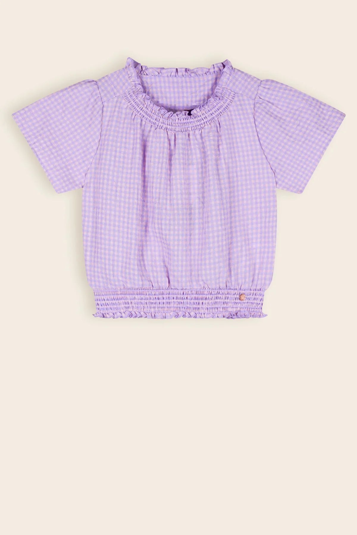 Tyra Pepita Check Blouse Lila