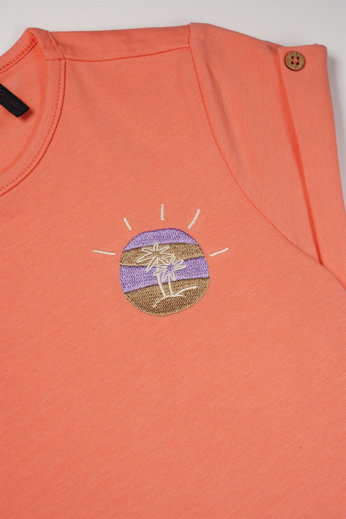 Kiki Basic Plus Tshirt Koraal