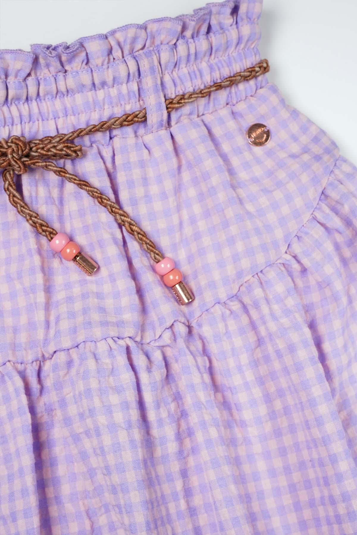 Nadia Pepita Check Rok Lila