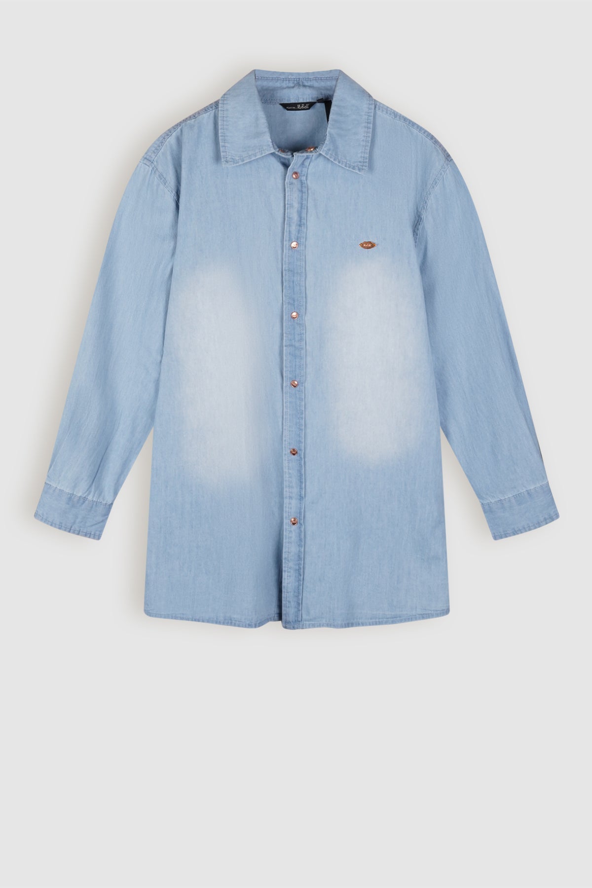 Timmy Blue Denim Oversized Blouse