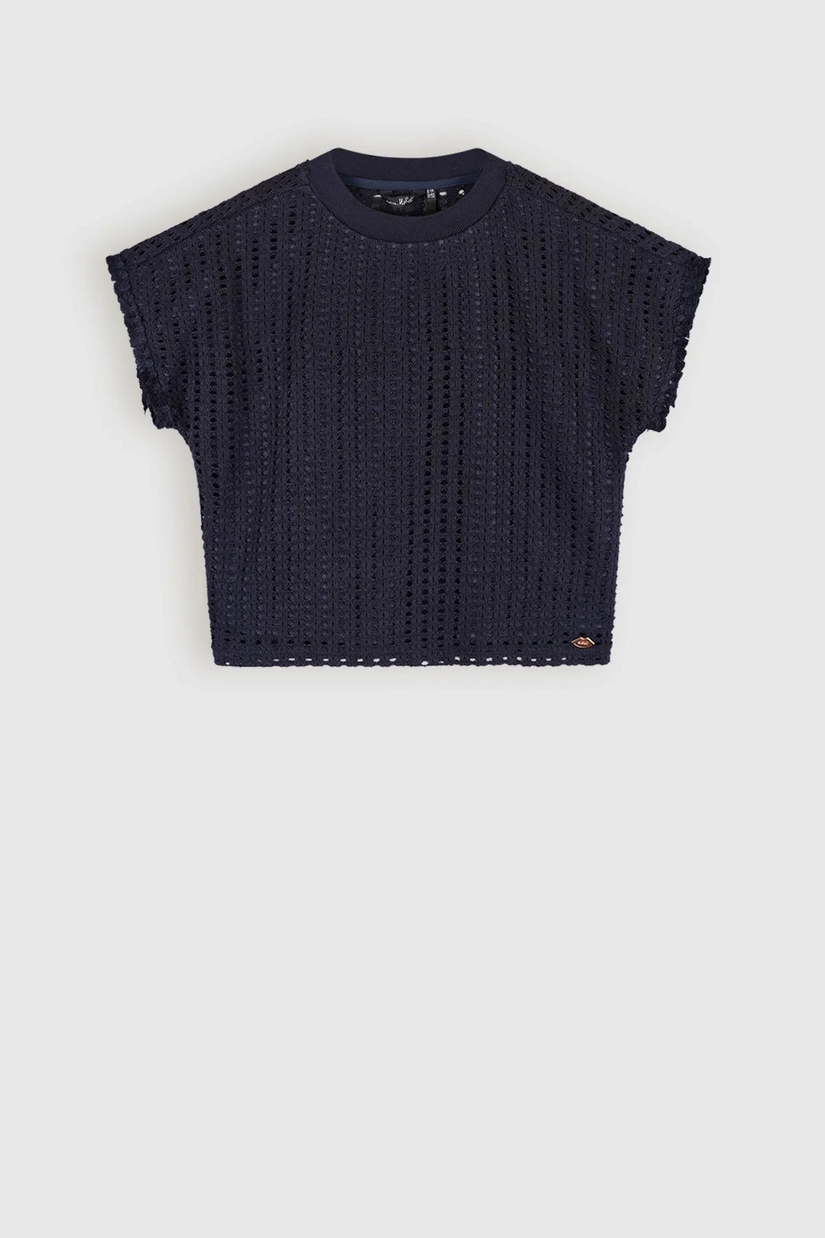 Kawai Crochet Crop Top Navy