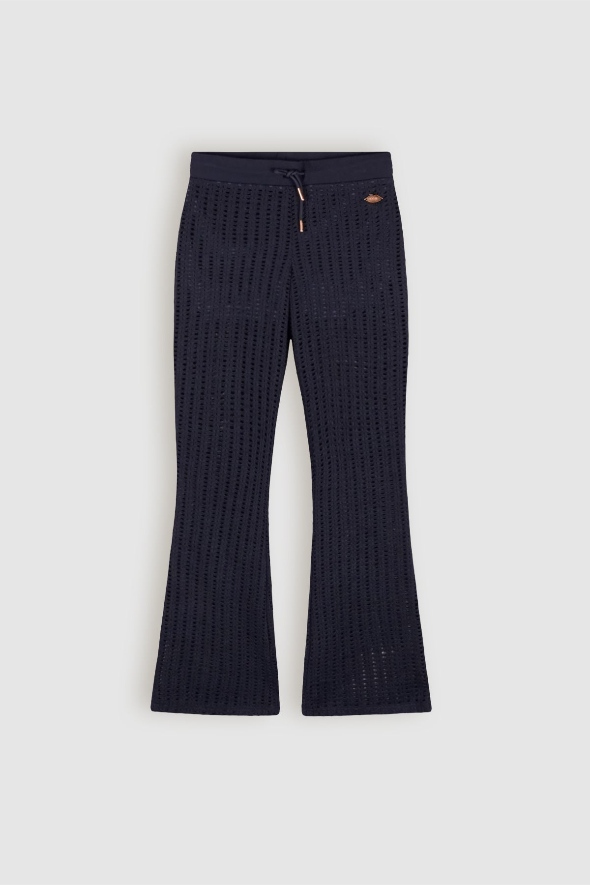 Sisou Crochet Flared Broek Navy