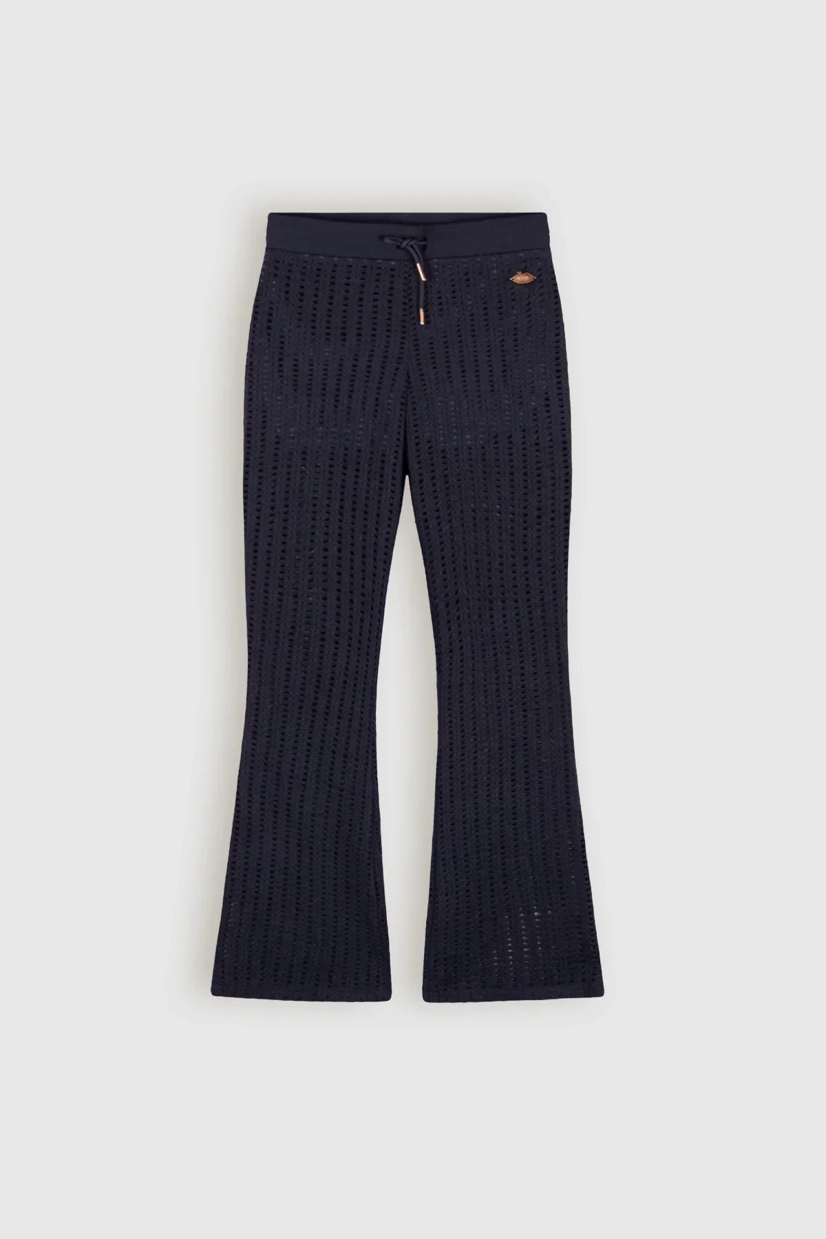 Sisou Crochet Flared Broek Navy
