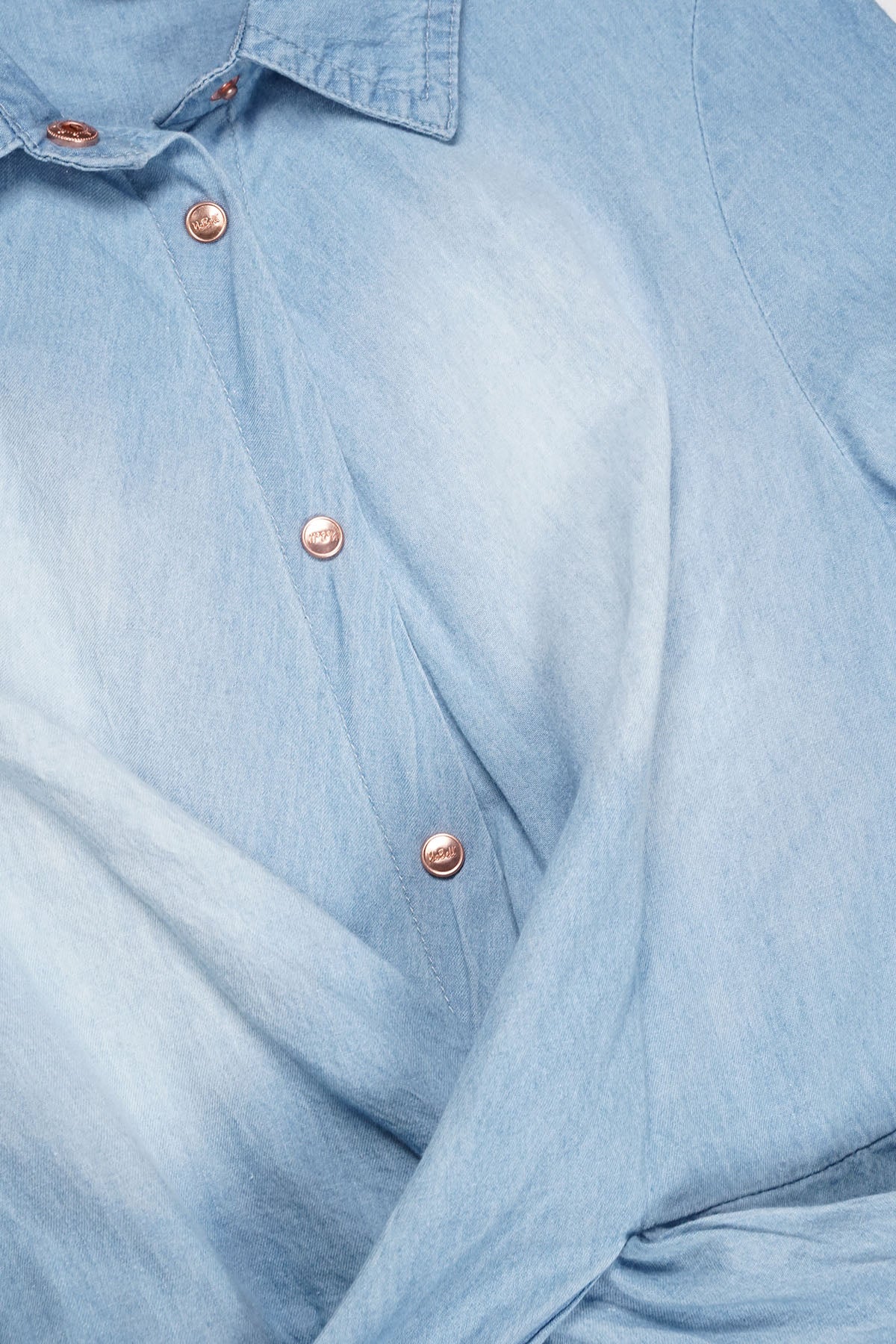 Mian Denim Jurk Blauw