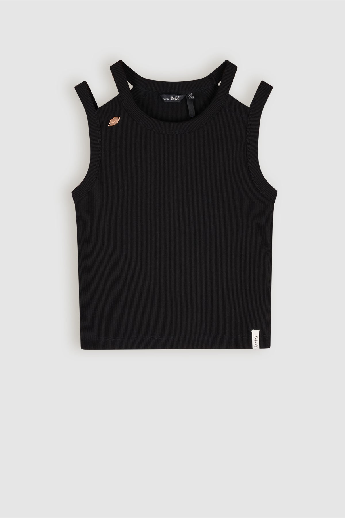 Kandy Crop Singlet Zwart