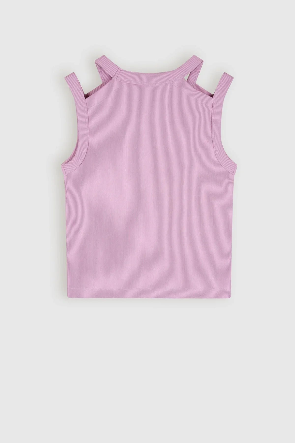 Kandy Crop Singlet Roze